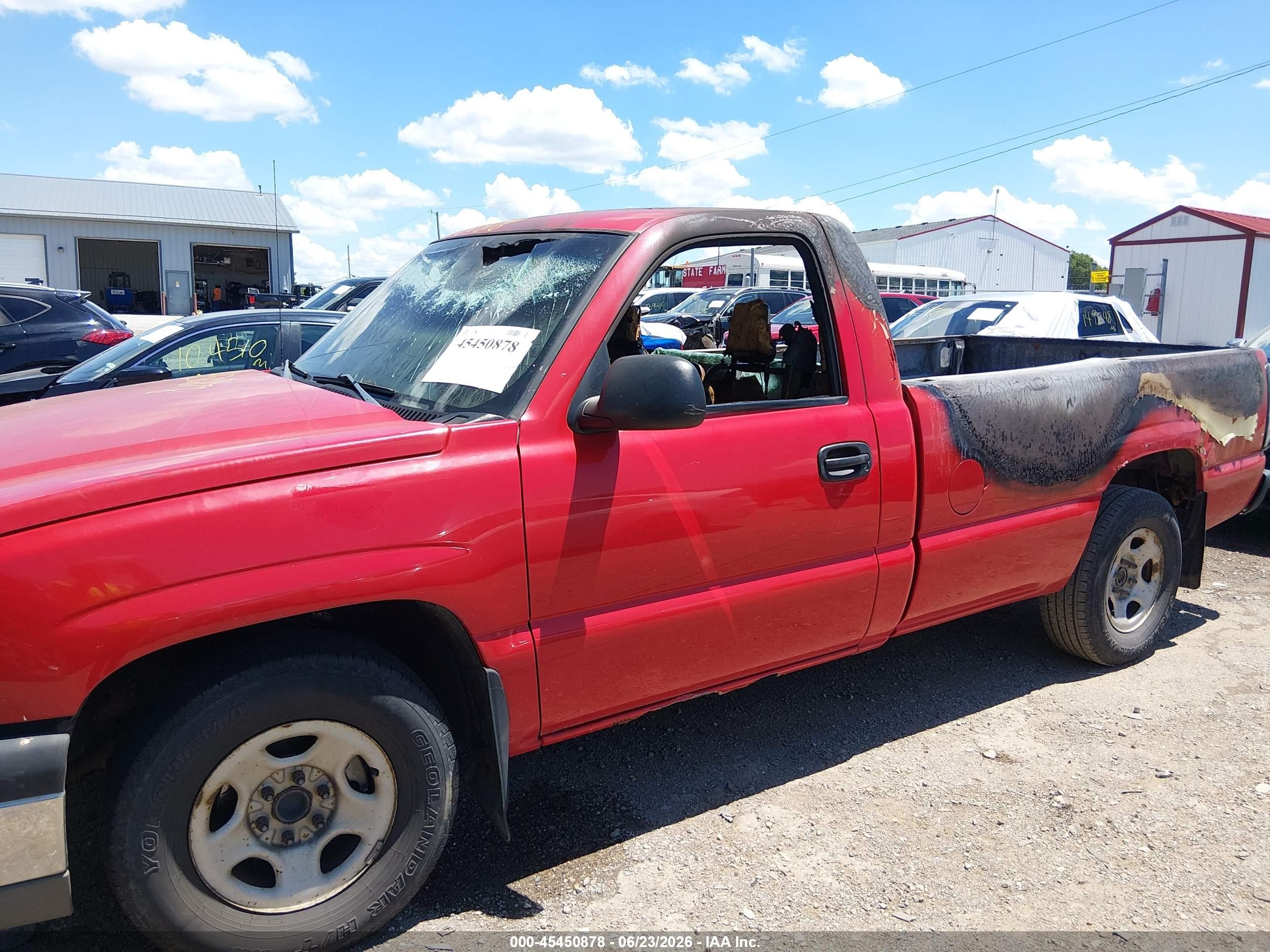 2003 Chevrolet Silverado 1500 Work Truck Red vin: 1GCEC14V83Z250515