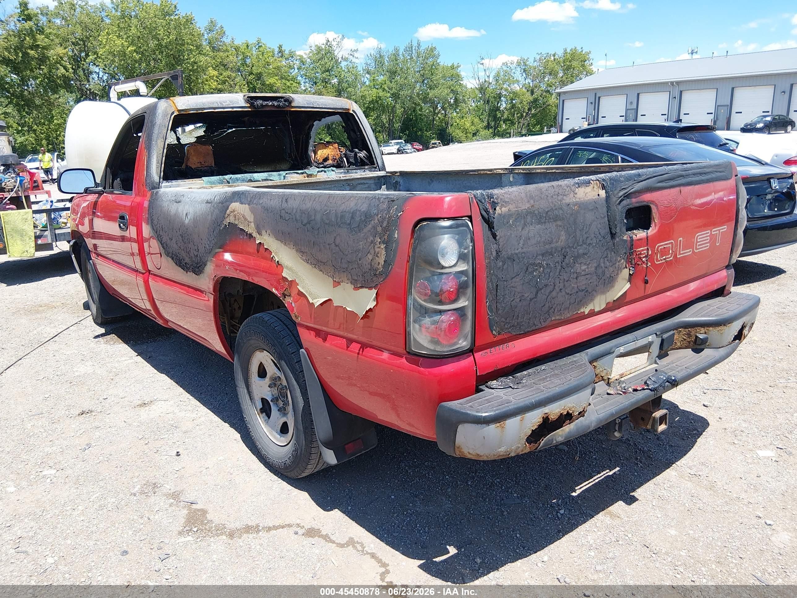 2003 Chevrolet Silverado 1500 Work Truck Red vin: 1GCEC14V83Z250515