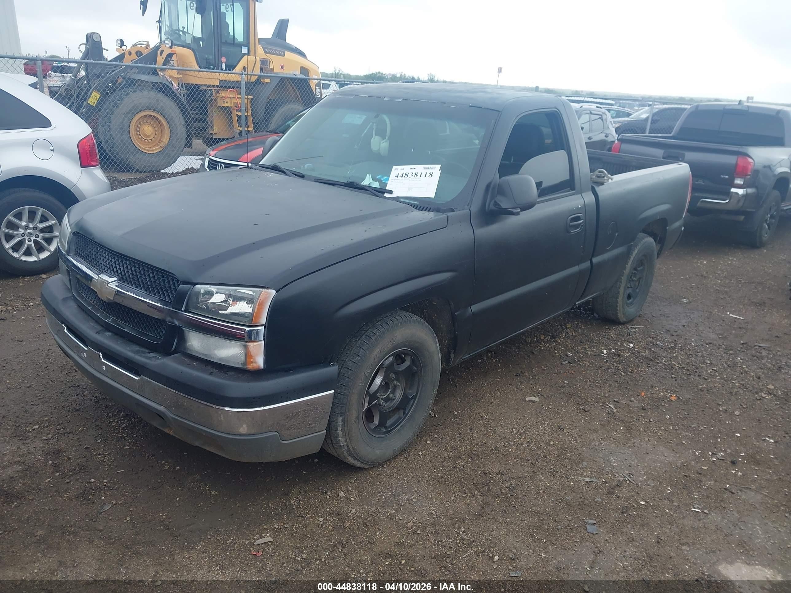 2004 Chevrolet Silverado 1500 Ls Black vin: 1GCEC14V84Z268708