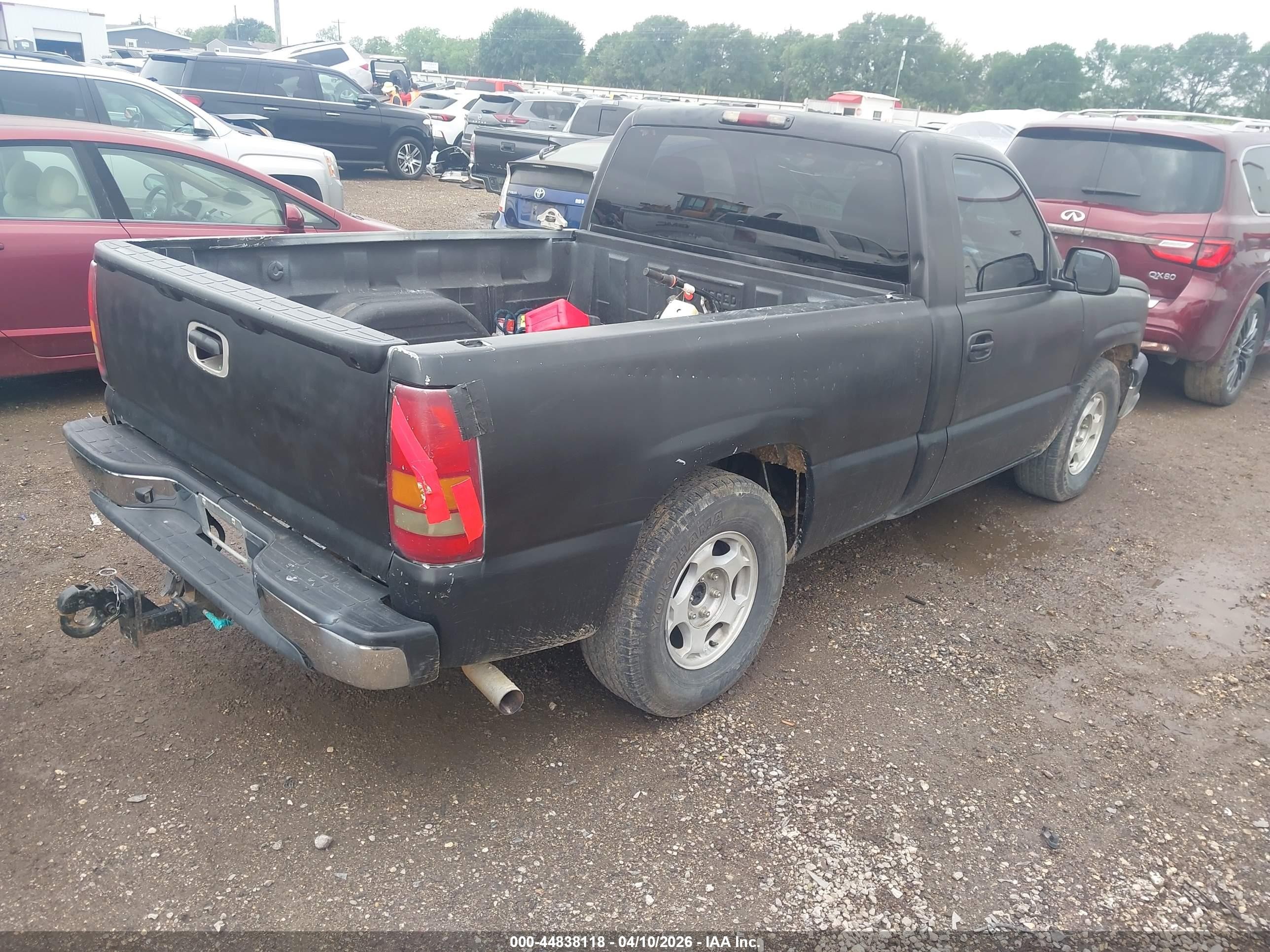 2004 Chevrolet Silverado 1500 Ls Black vin: 1GCEC14V84Z268708