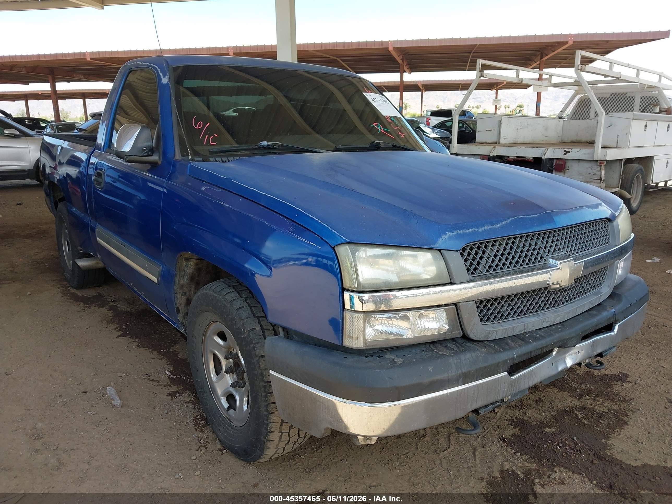 2004 Chevrolet Silverado 1500   Blue vin: 1GCEC14V94Z168164