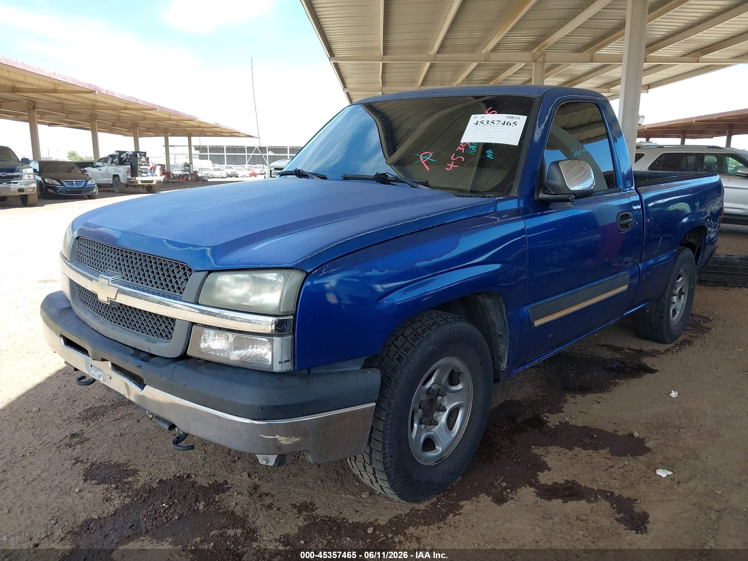 2004 Chevrolet Silverado 1500   Blue vin: 1GCEC14V94Z168164