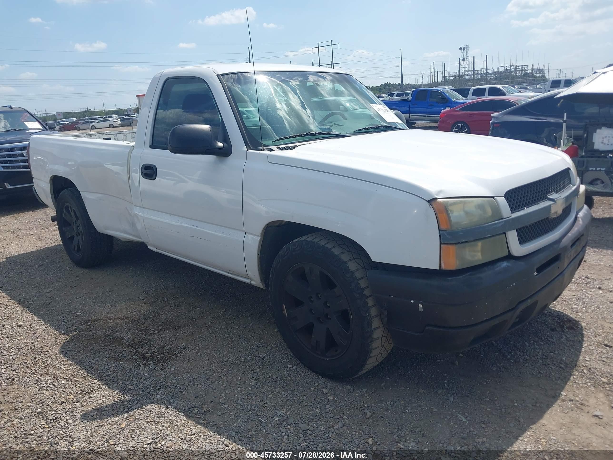 2004 Chevrolet Silverado 1500 Ls White vin: 1GCEC14V94Z309251
