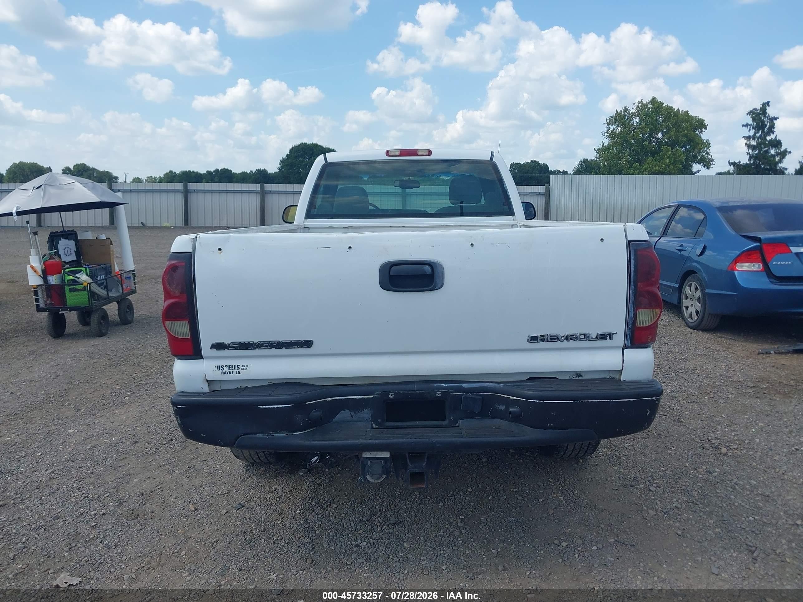 2004 Chevrolet Silverado 1500 Ls White vin: 1GCEC14V94Z309251