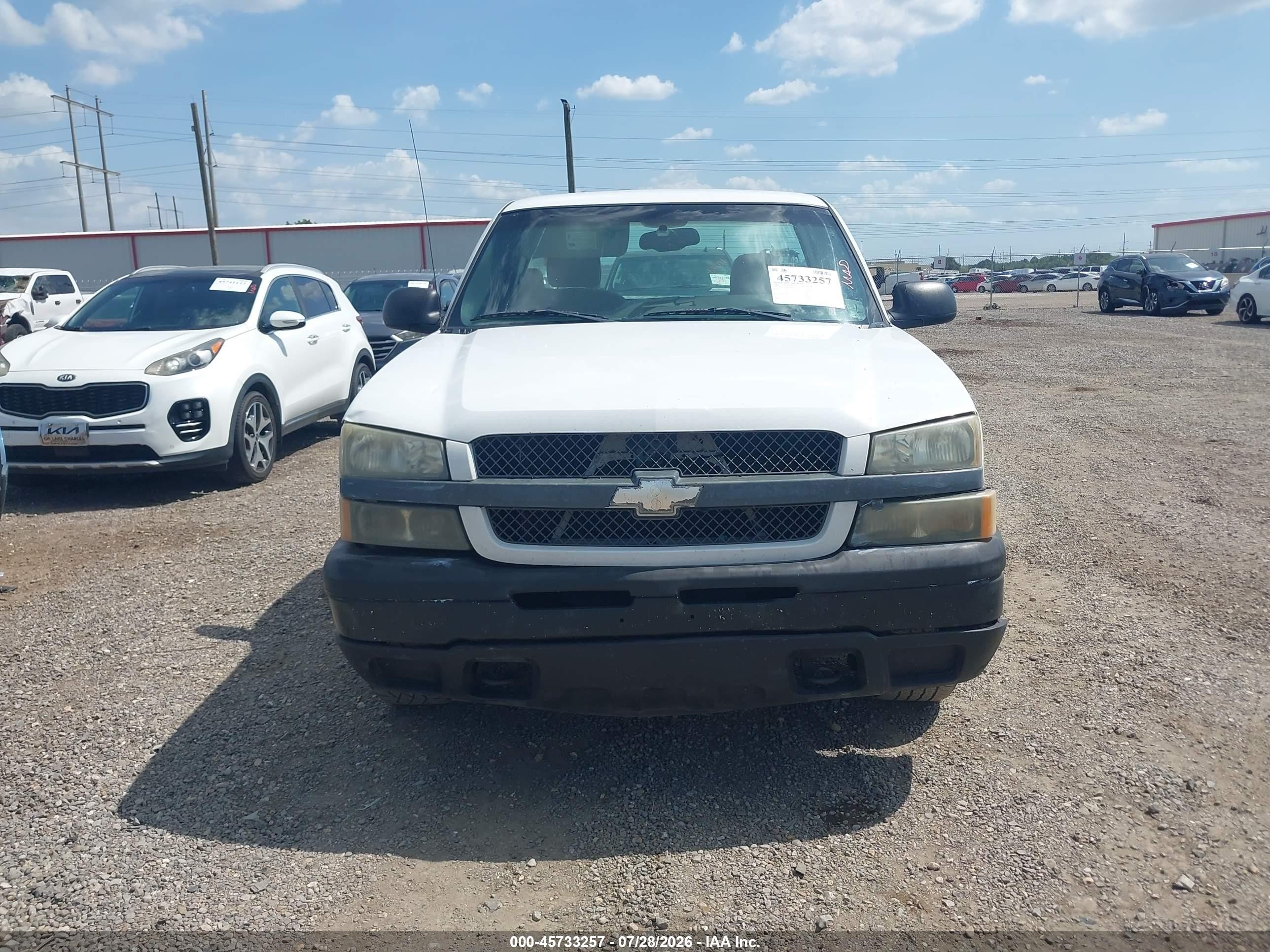 2004 Chevrolet Silverado 1500 Ls White vin: 1GCEC14V94Z309251