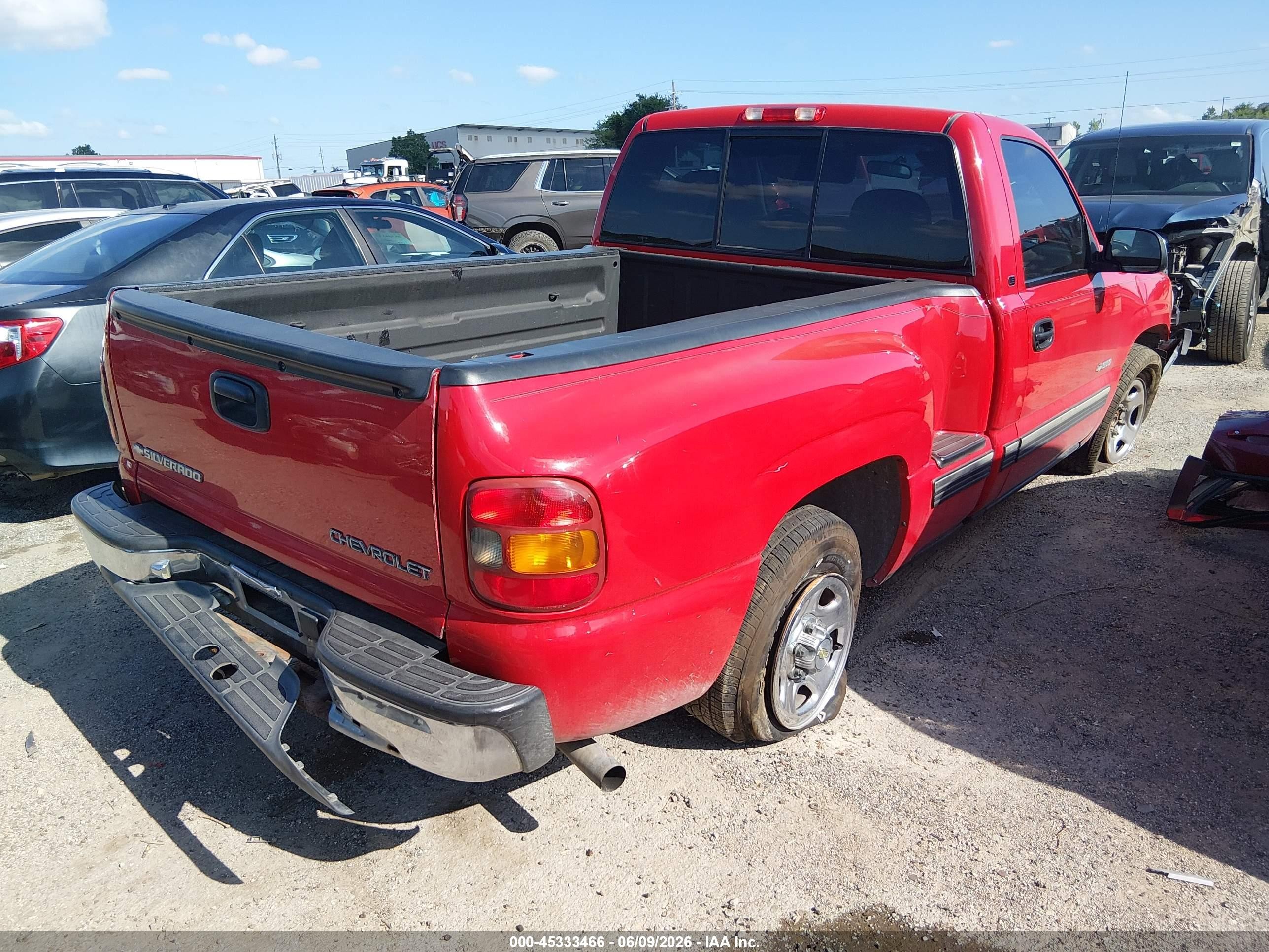 1999 Chevrolet Silverado 1500 Ls Красный vin: 1GCEC14V9XZ153958