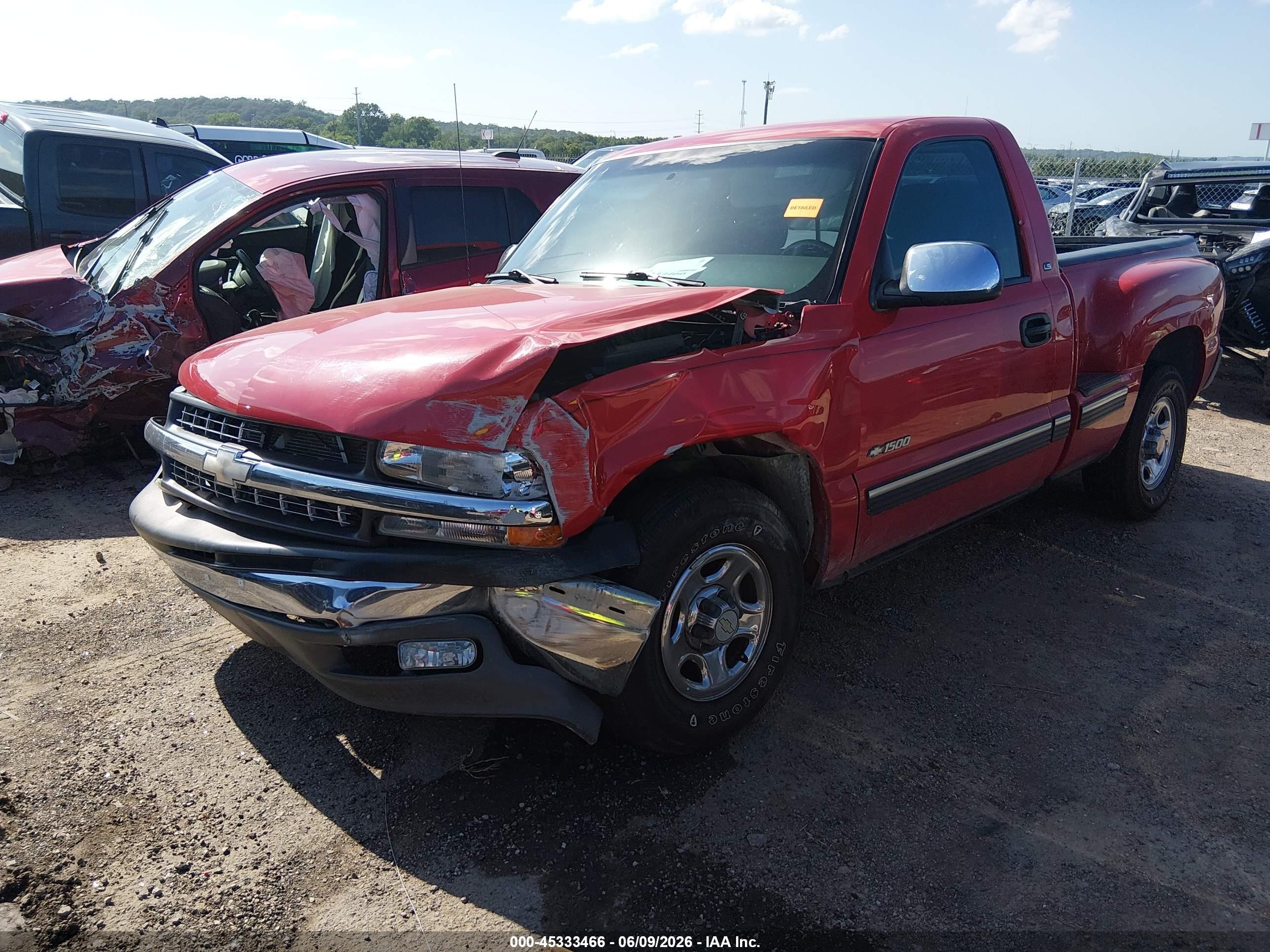 1999 Chevrolet Silverado 1500 Ls Красный vin: 1GCEC14V9XZ153958
