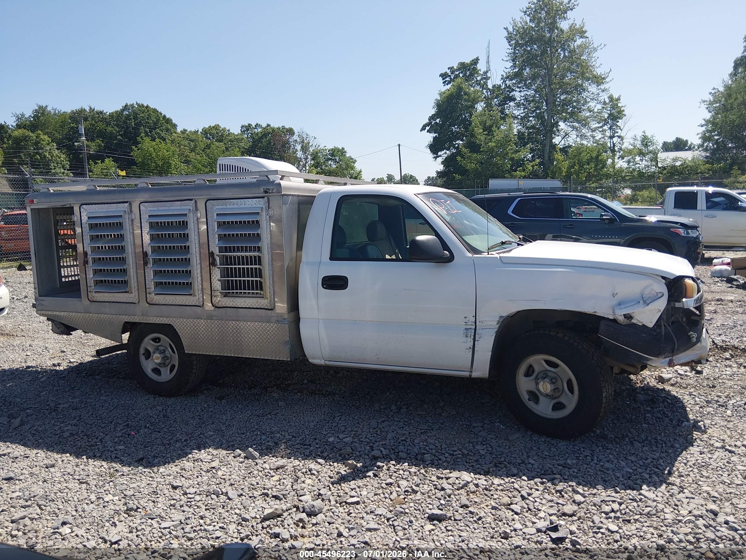 2003 Chevrolet Silverado 1500 Work Truck White vin: 1GCEC14VX3Z112555