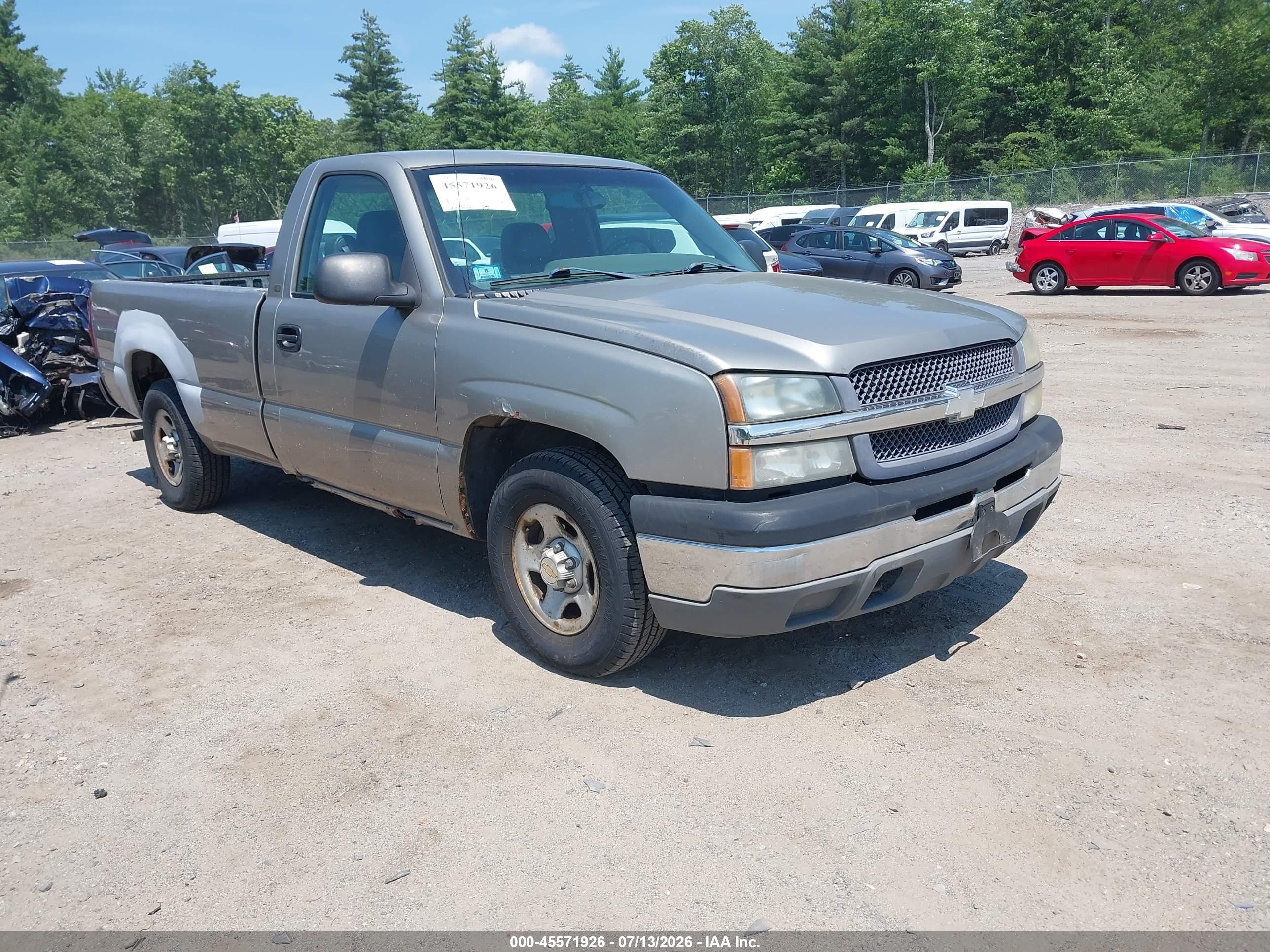 2003 Chevrolet Silverado 1500 Work Truck Tan vin: 1GCEC14VX3Z132000