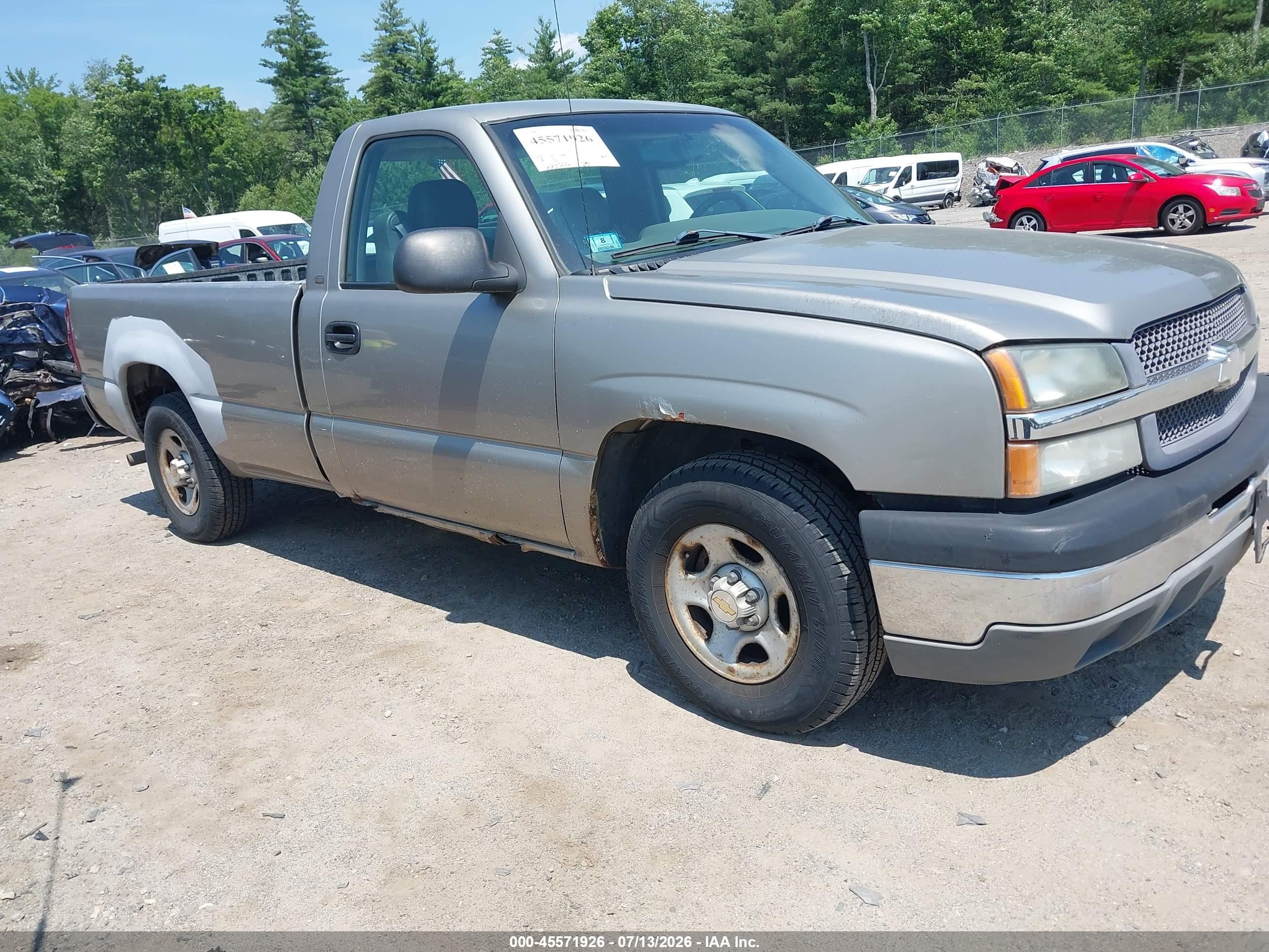 2003 Chevrolet Silverado 1500 Work Truck Tan vin: 1GCEC14VX3Z132000