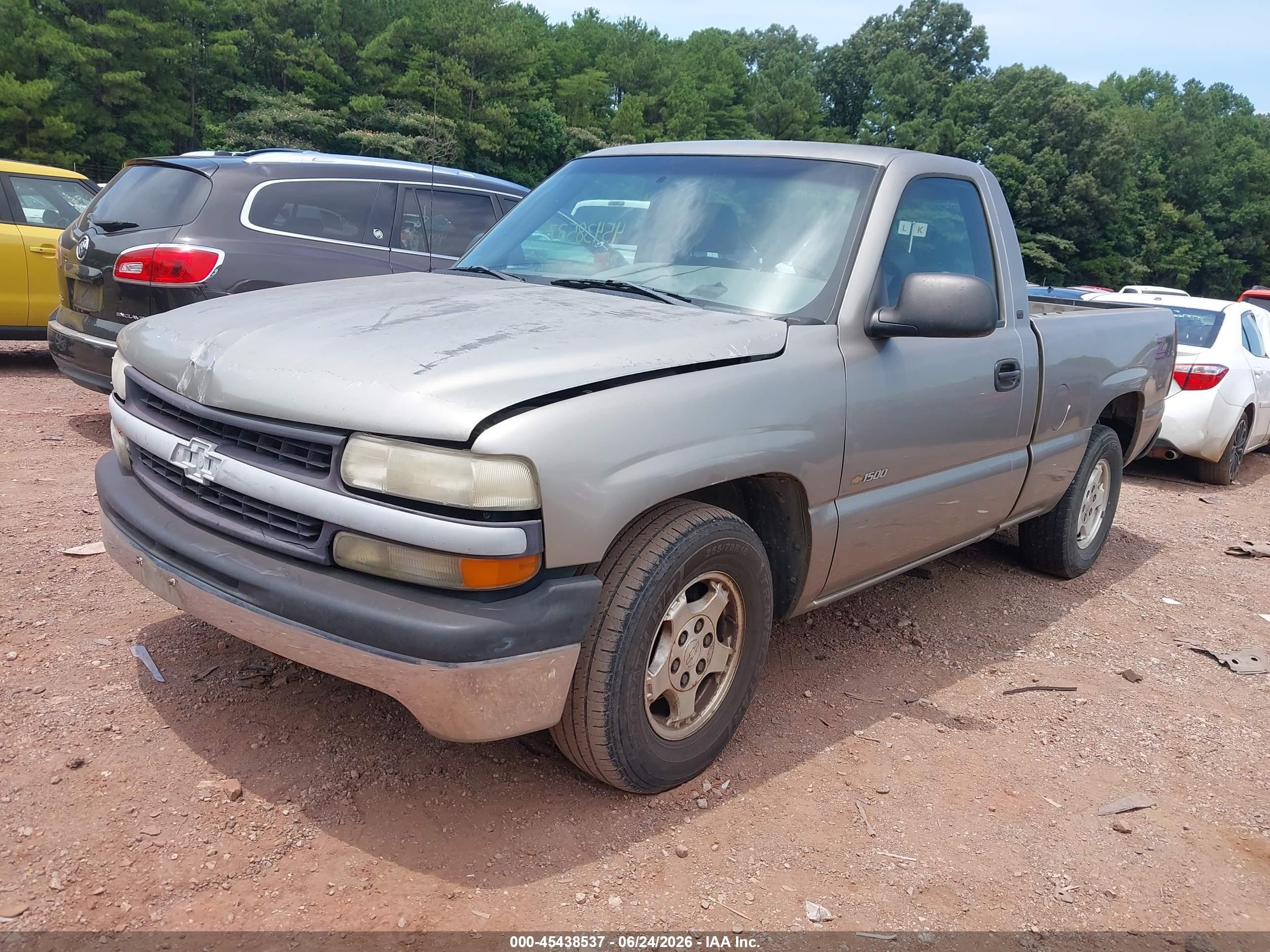2001 Chevrolet Silverado 1500   Tan vin: 1GCEC14W11Z107217