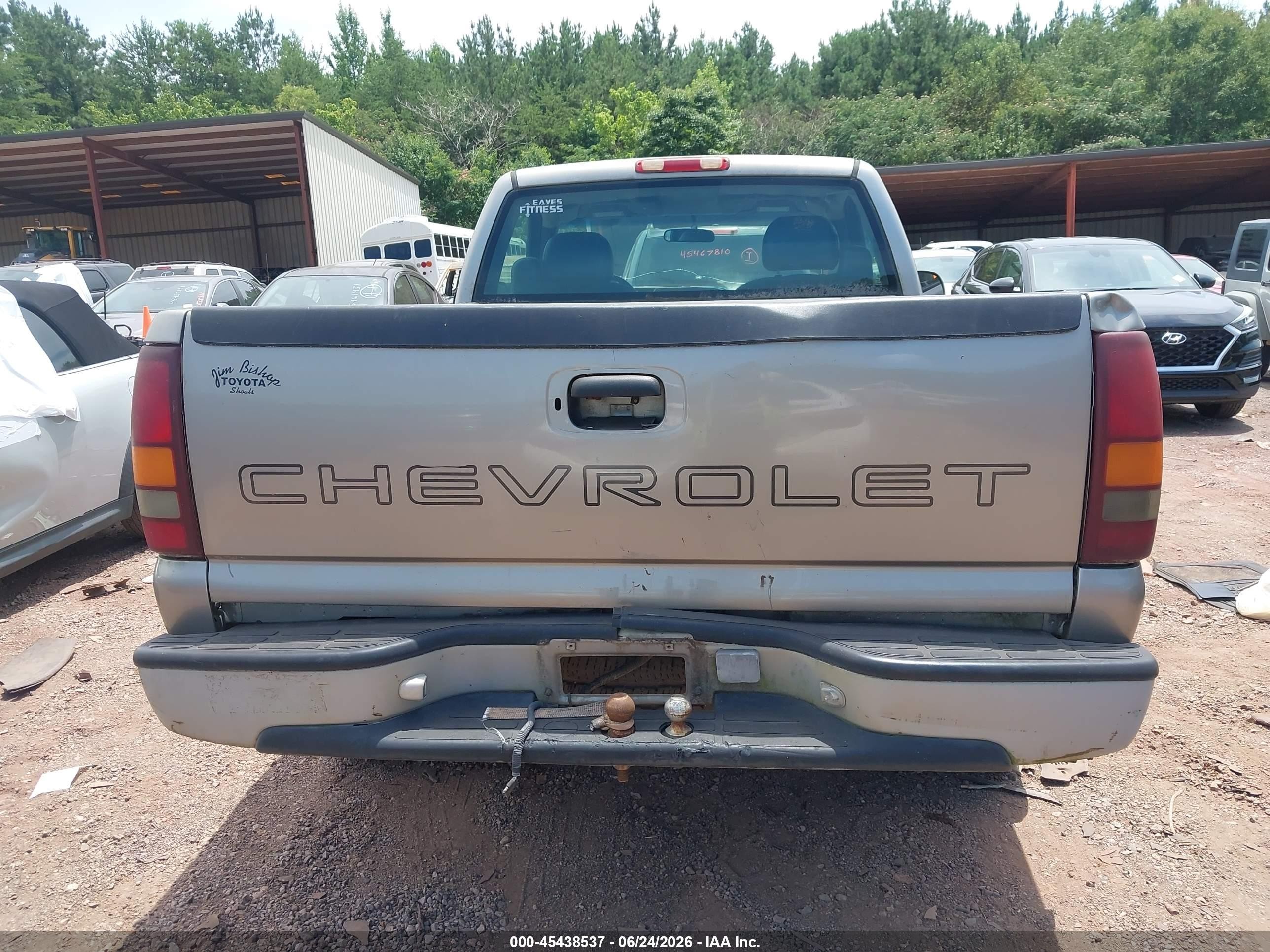 2001 Chevrolet Silverado 1500   Tan vin: 1GCEC14W11Z107217