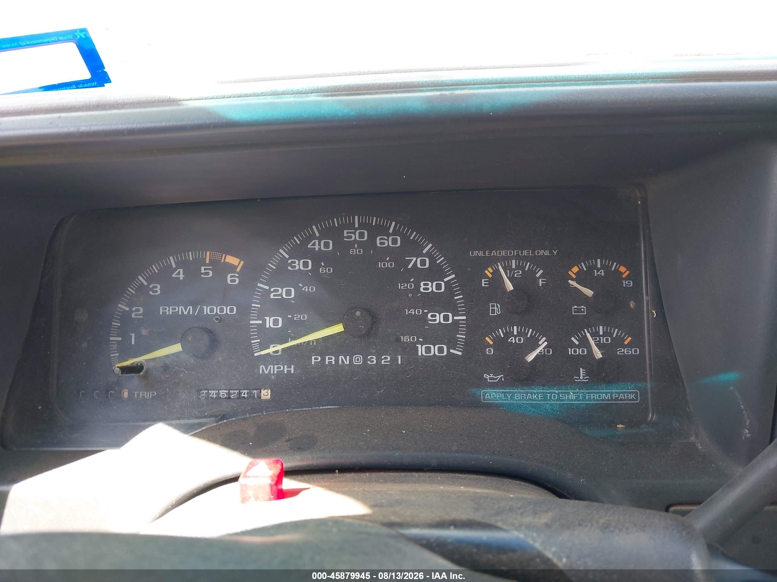 1996 Chevrolet Gmt-400 C1500 Green vin: 1GCEC14W1TZ132380