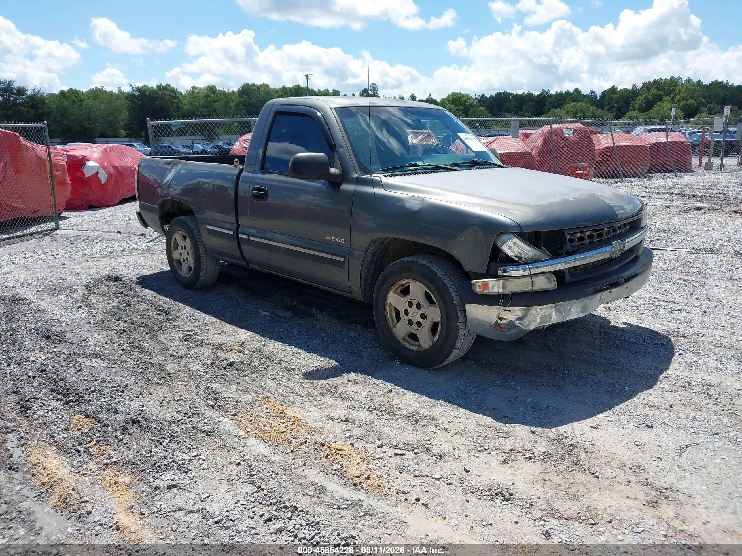 2002 Chevrolet Silverado 1500   Gray vin: 1GCEC14W22Z201236