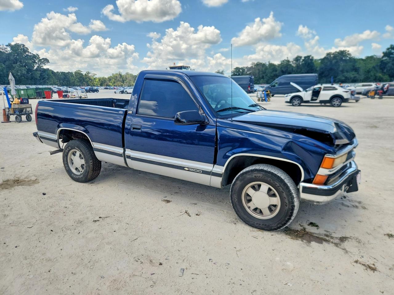 1996 Chevrolet Gmt-400 C1500 Blue vin: 1GCEC14W2TZ132128