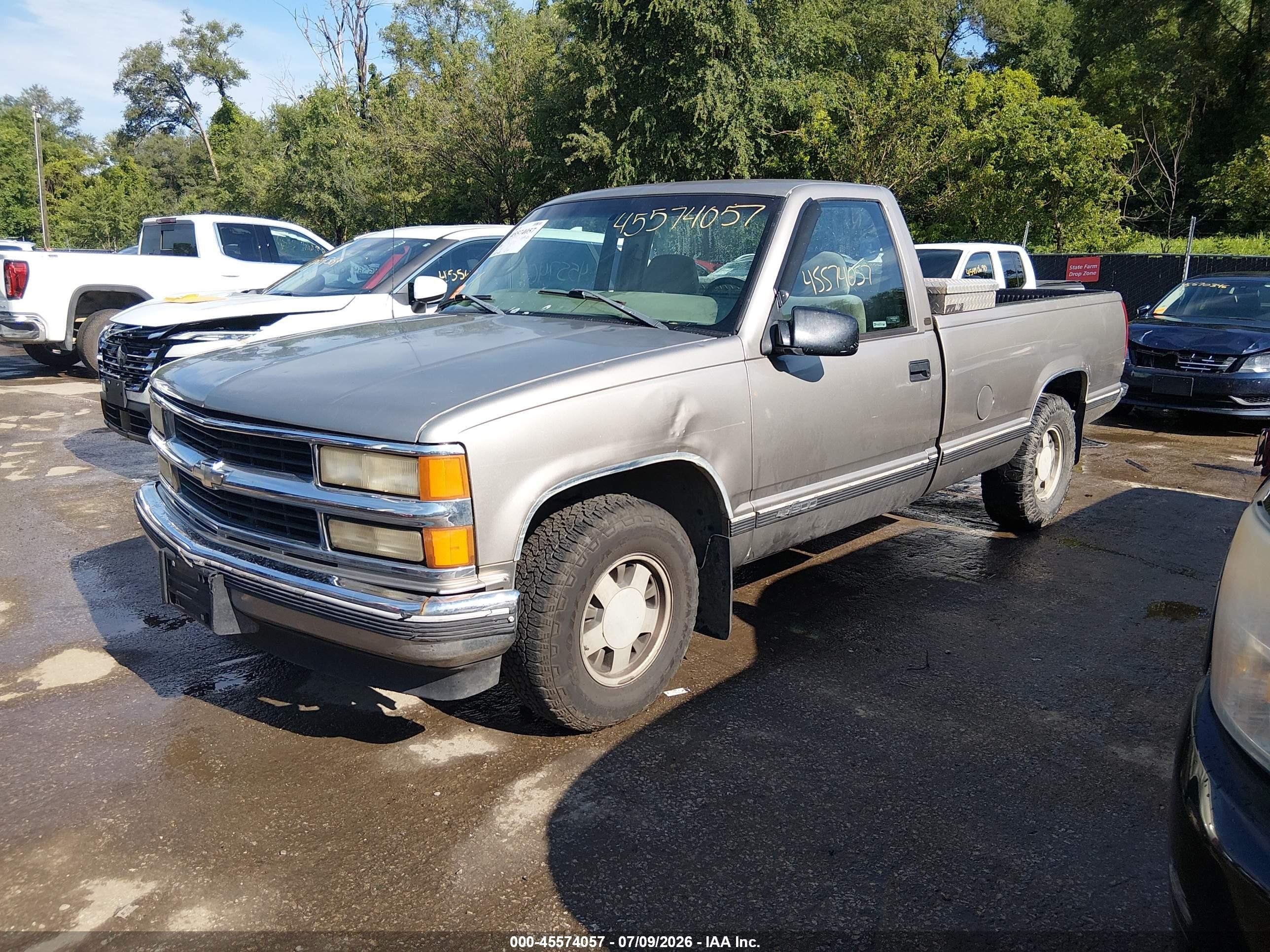 1998 Chevrolet C/k 1500 Fleetside Brown vin: 1GCEC14W2WZ260681