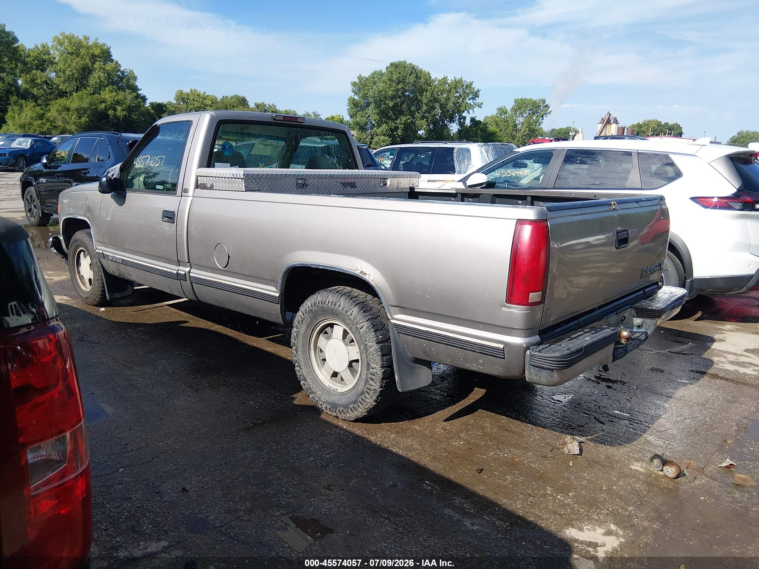 1998 Chevrolet C/k 1500 Fleetside Brown vin: 1GCEC14W2WZ260681