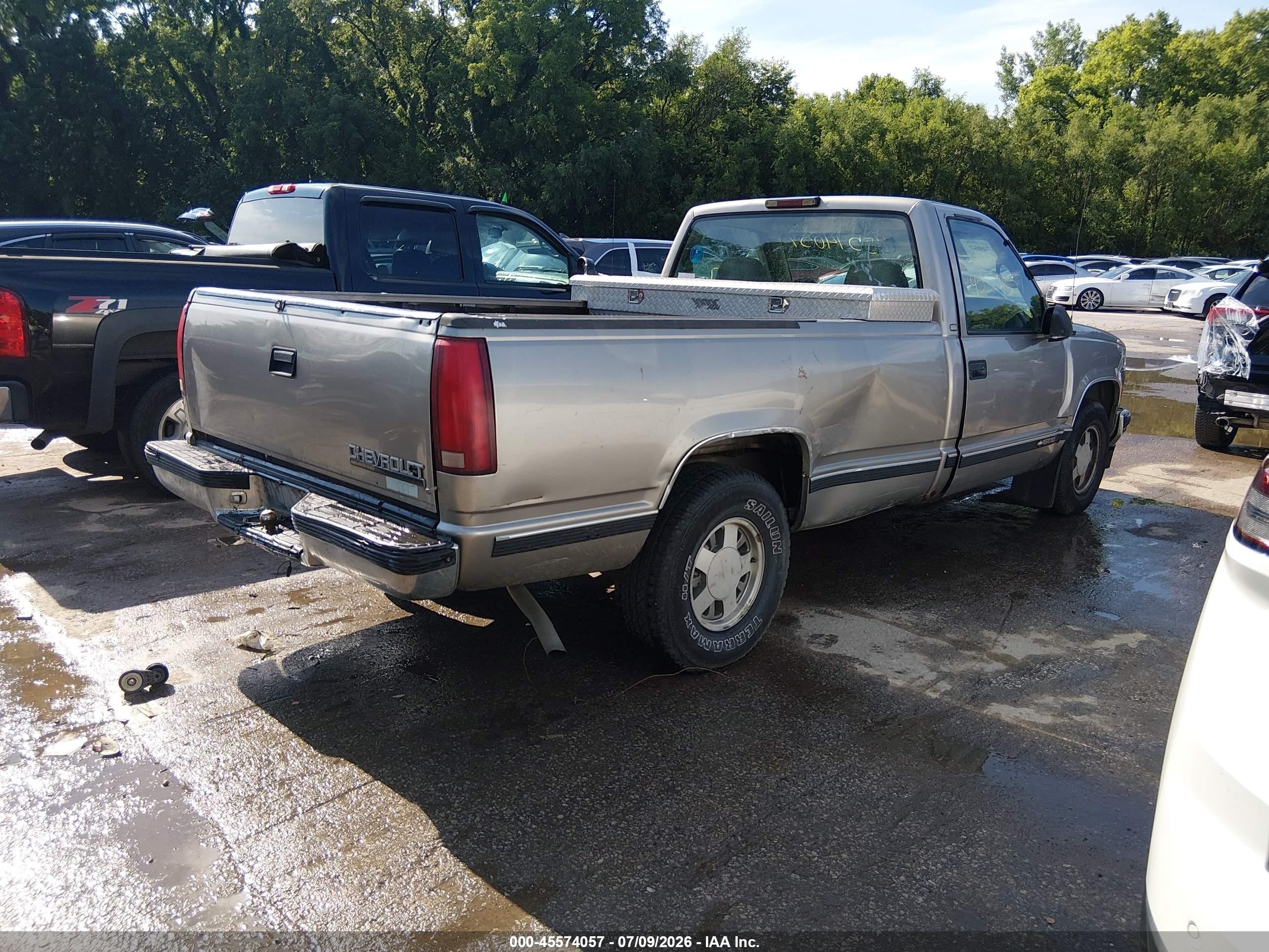 1998 Chevrolet C/k 1500 Fleetside Brown vin: 1GCEC14W2WZ260681