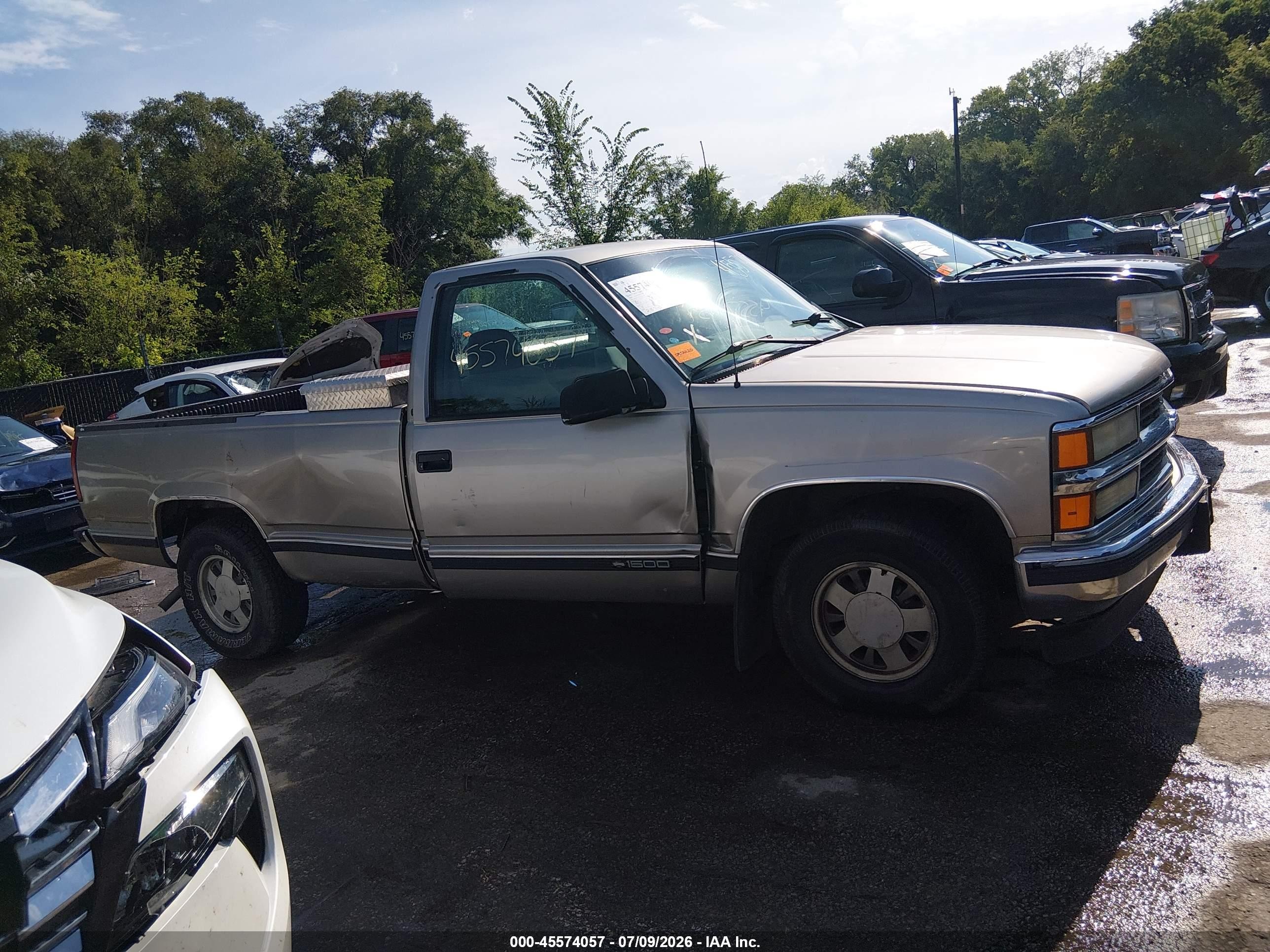 1998 Chevrolet C/k 1500 Fleetside Brown vin: 1GCEC14W2WZ260681