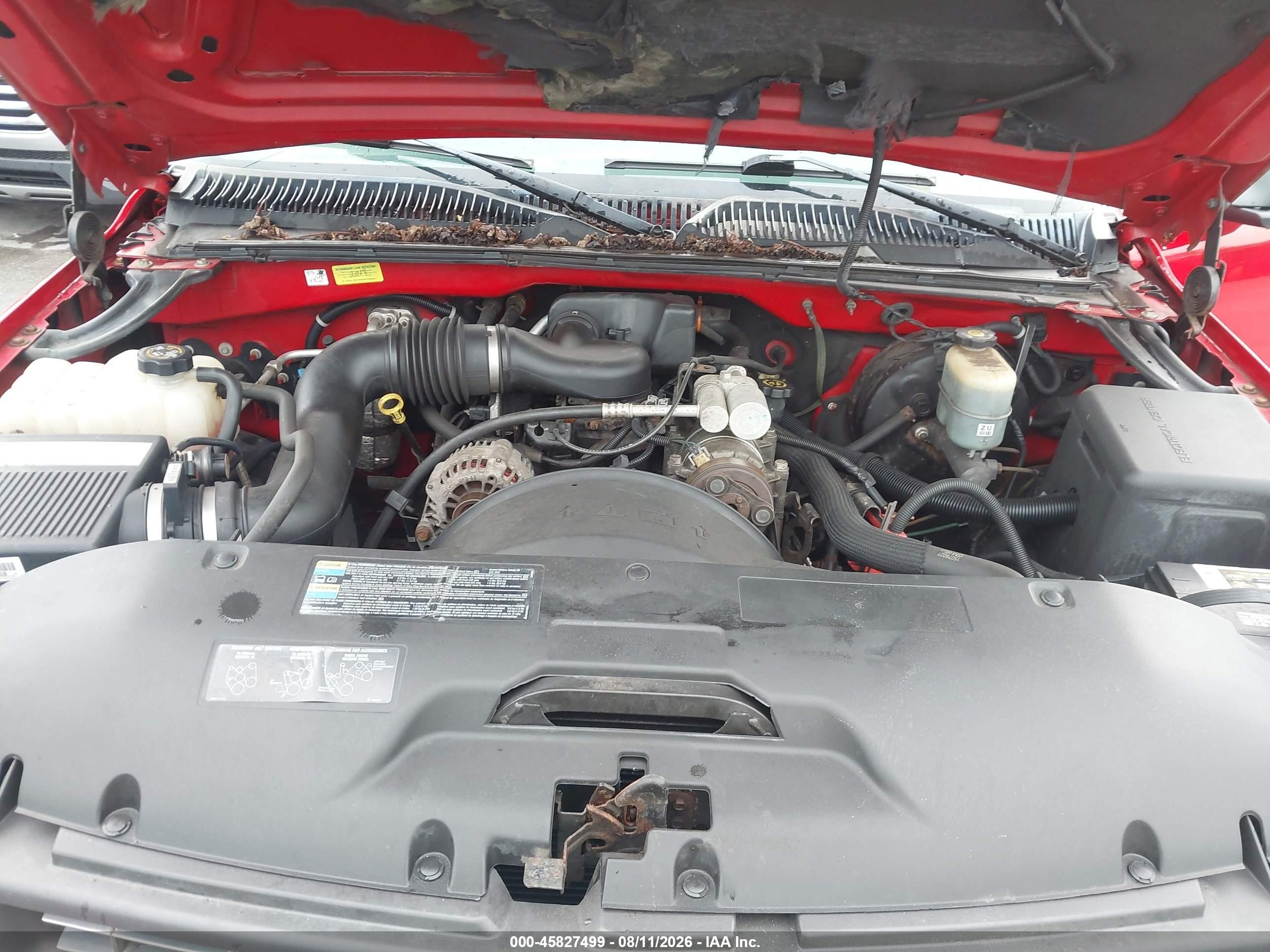 2002 Chevrolet Silverado 1500   Red vin: 1GCEC14W32Z233077