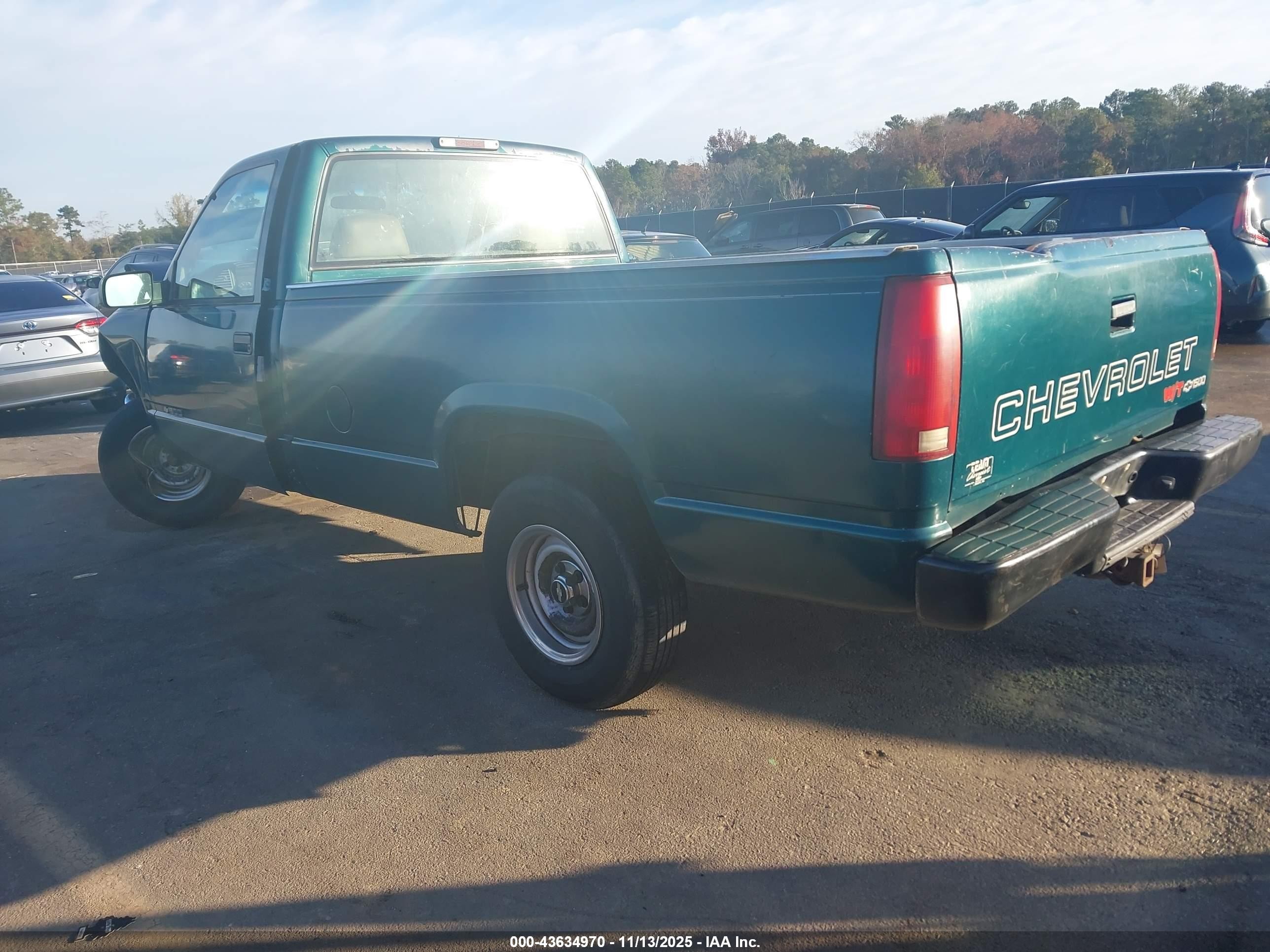 1996 Chevrolet Gmt-400 C1500 Green vin: 1GCEC14W3TZ123227