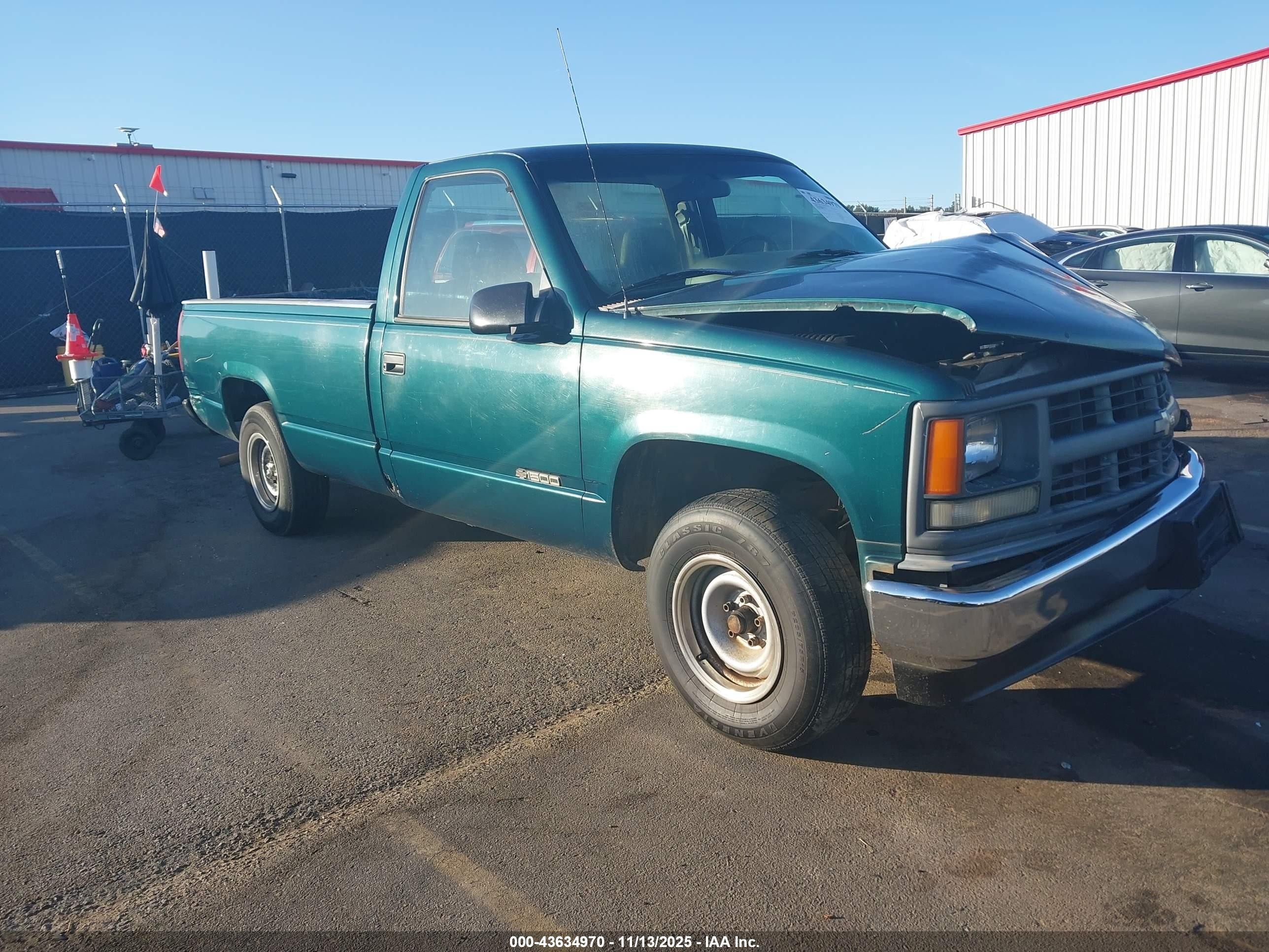 1996 Chevrolet Gmt-400 C1500 Green vin: 1GCEC14W3TZ123227