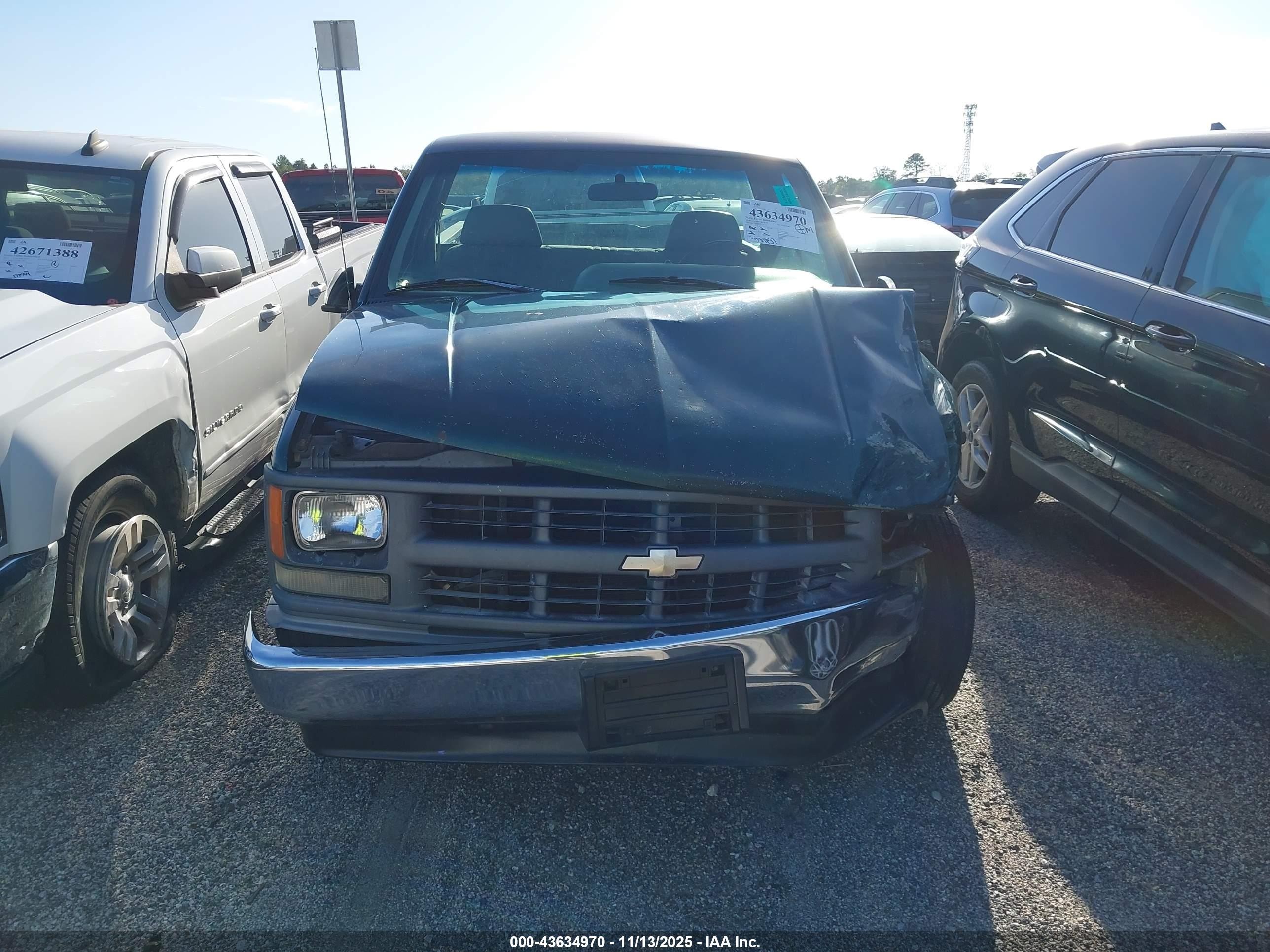 1996 Chevrolet Gmt-400 C1500 Green vin: 1GCEC14W3TZ123227