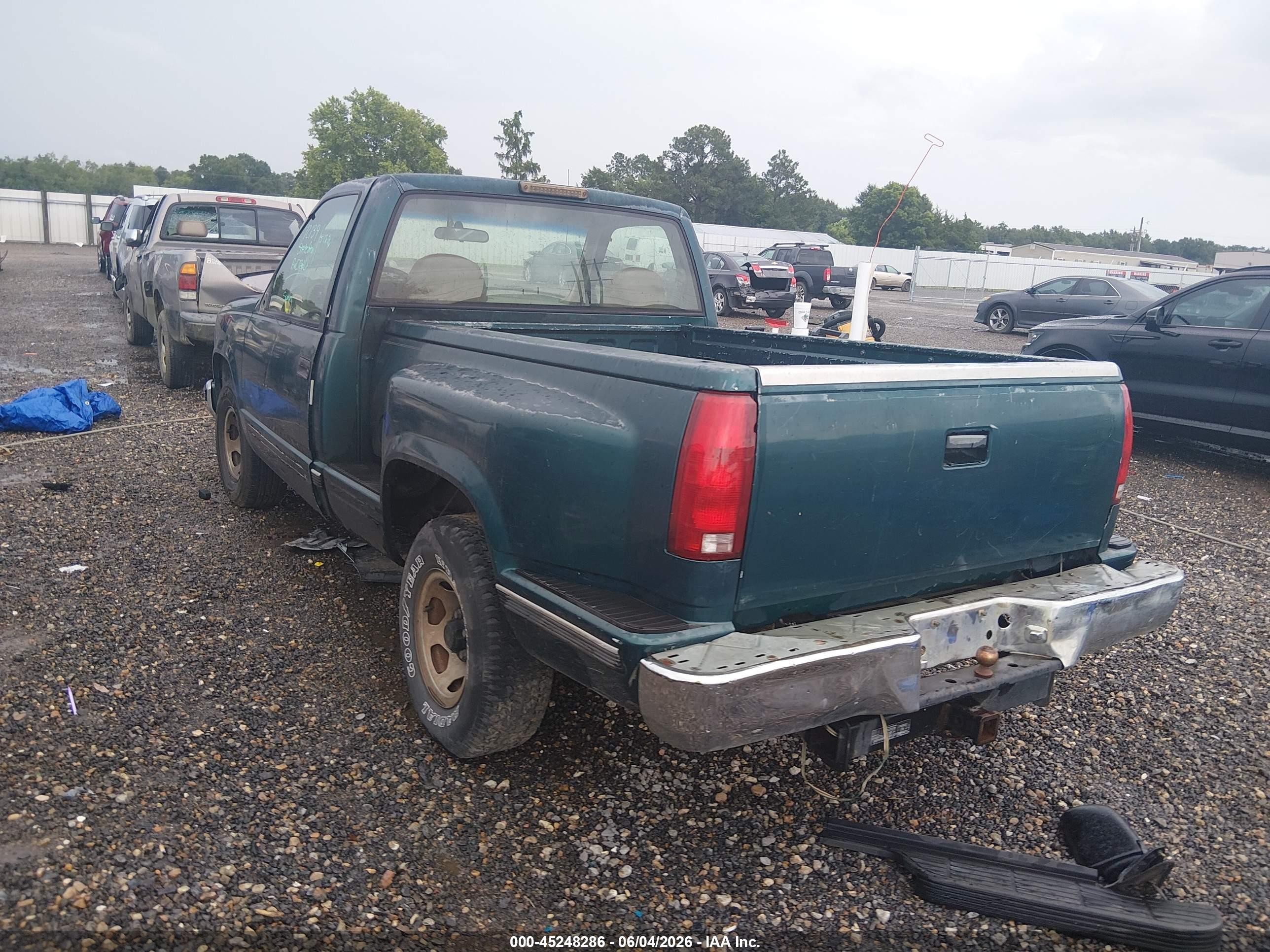 1996 Chevrolet Gmt-400 C1500 Green vin: 1GCEC14W3TZ223960