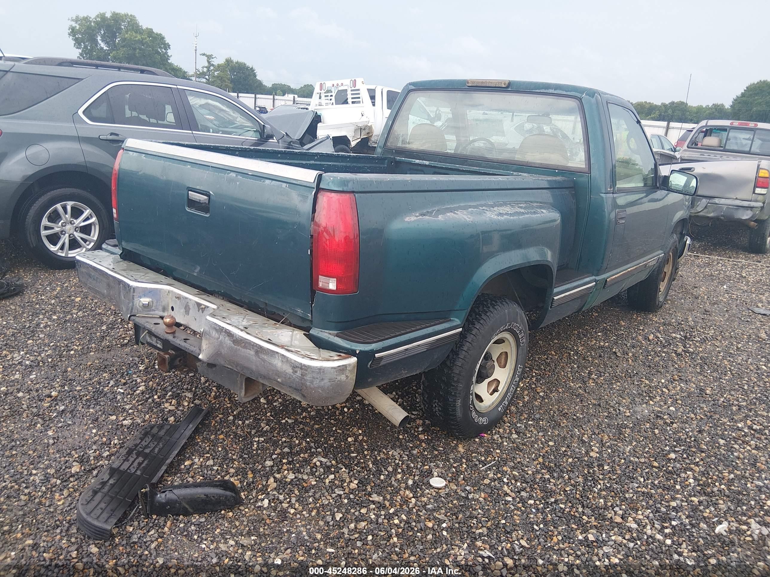 1996 Chevrolet Gmt-400 C1500 Green vin: 1GCEC14W3TZ223960