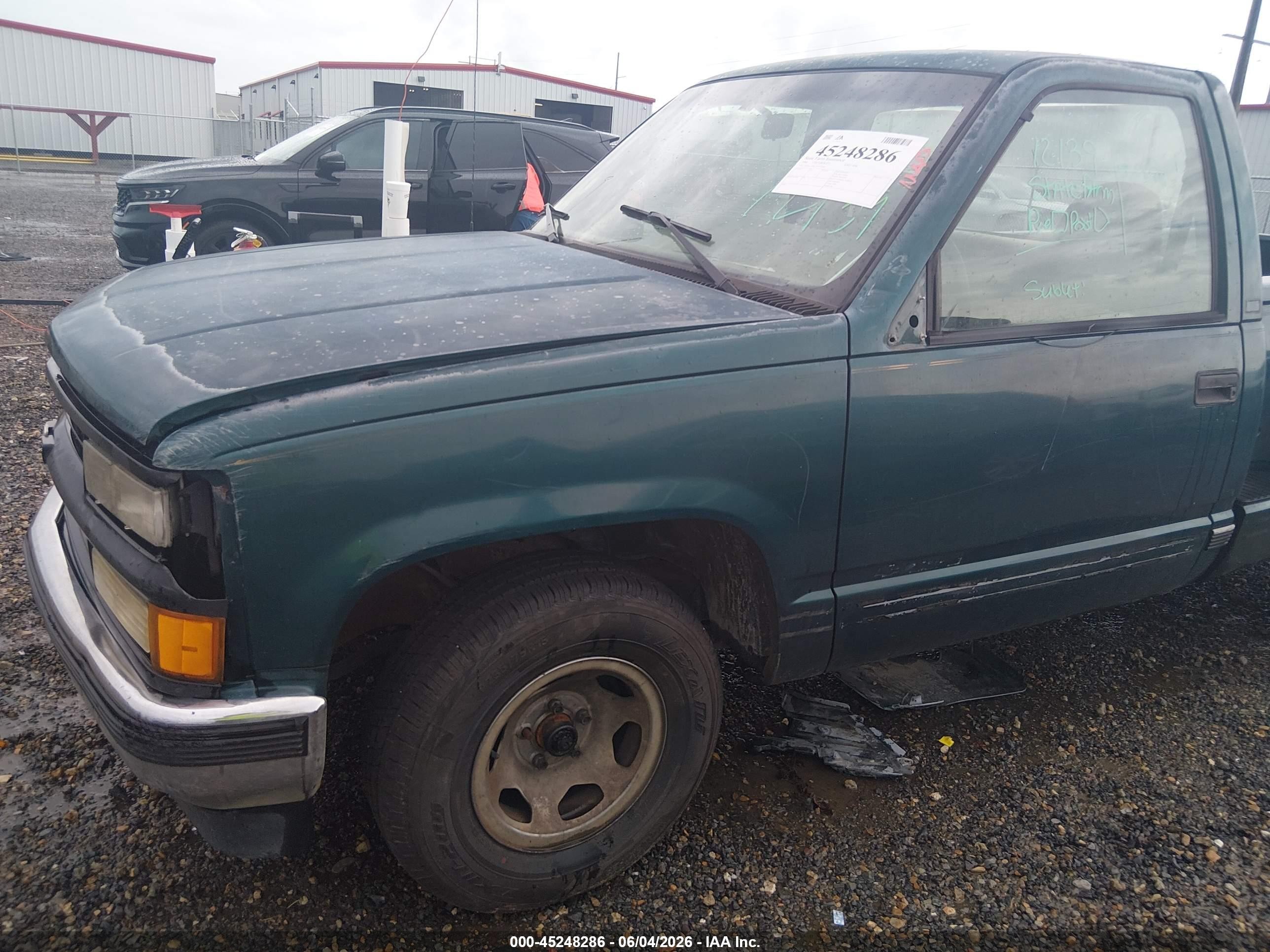 1996 Chevrolet Gmt-400 C1500 Green vin: 1GCEC14W3TZ223960