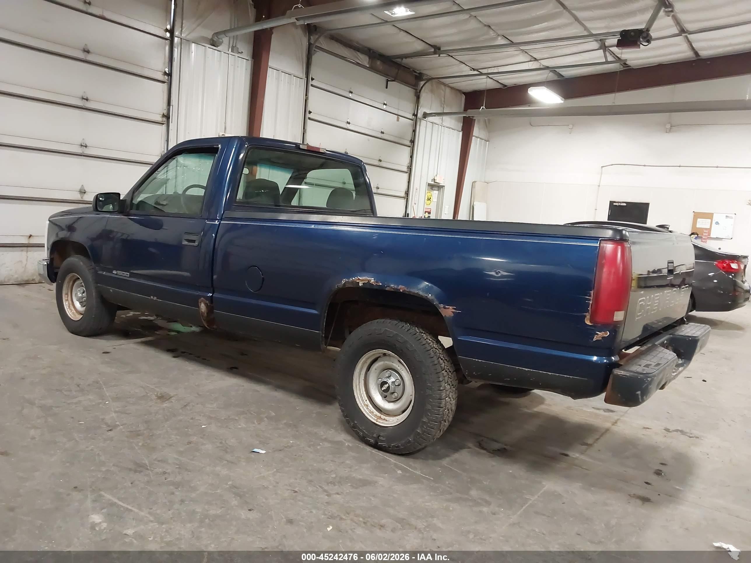 1998 Chevrolet C1500 Fleetside W/t Синий vin: 1GCEC14W3WZ278204