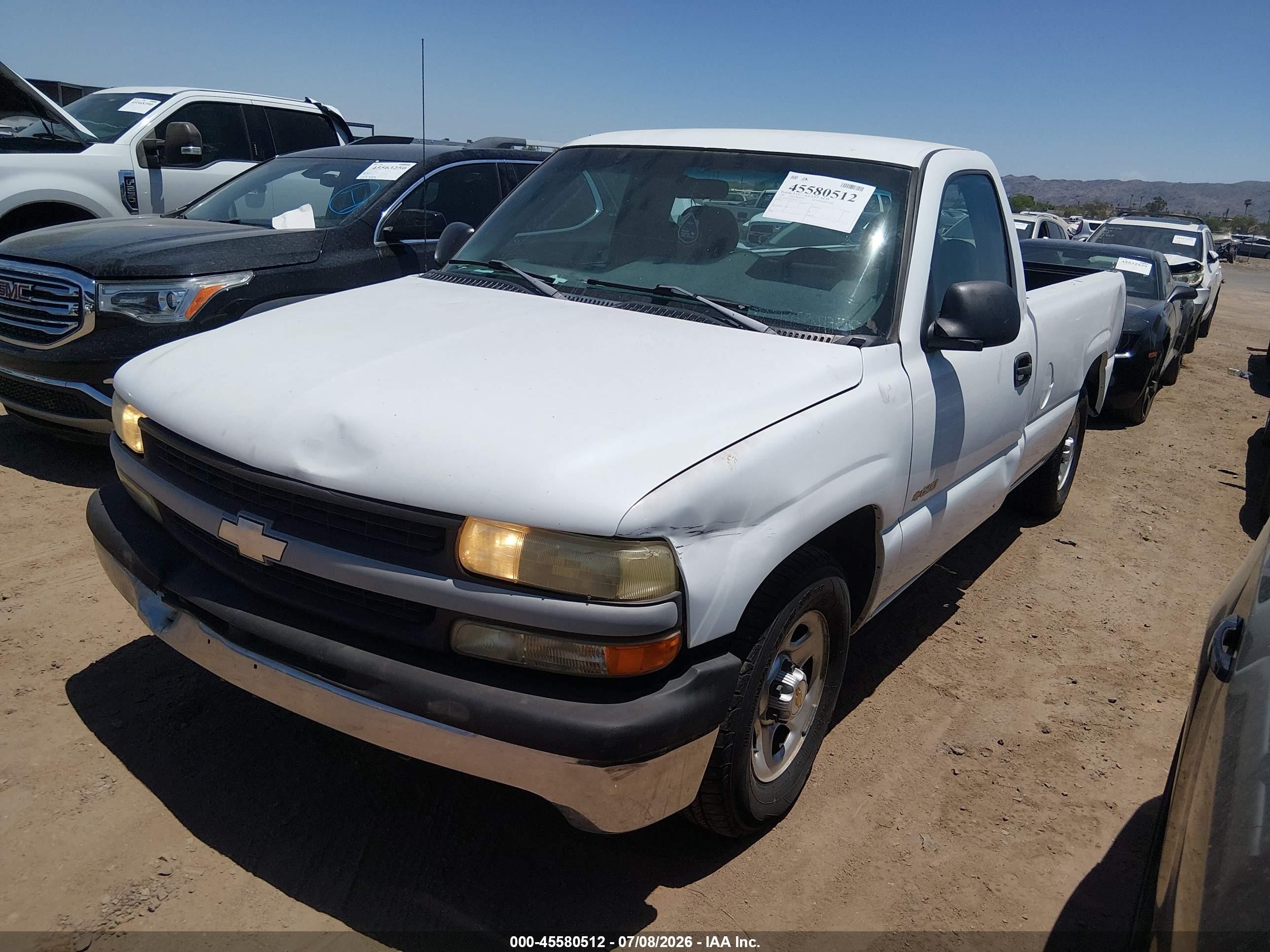 1999 Chevrolet Silverado 1500   White vin: 1GCEC14W3XE227519