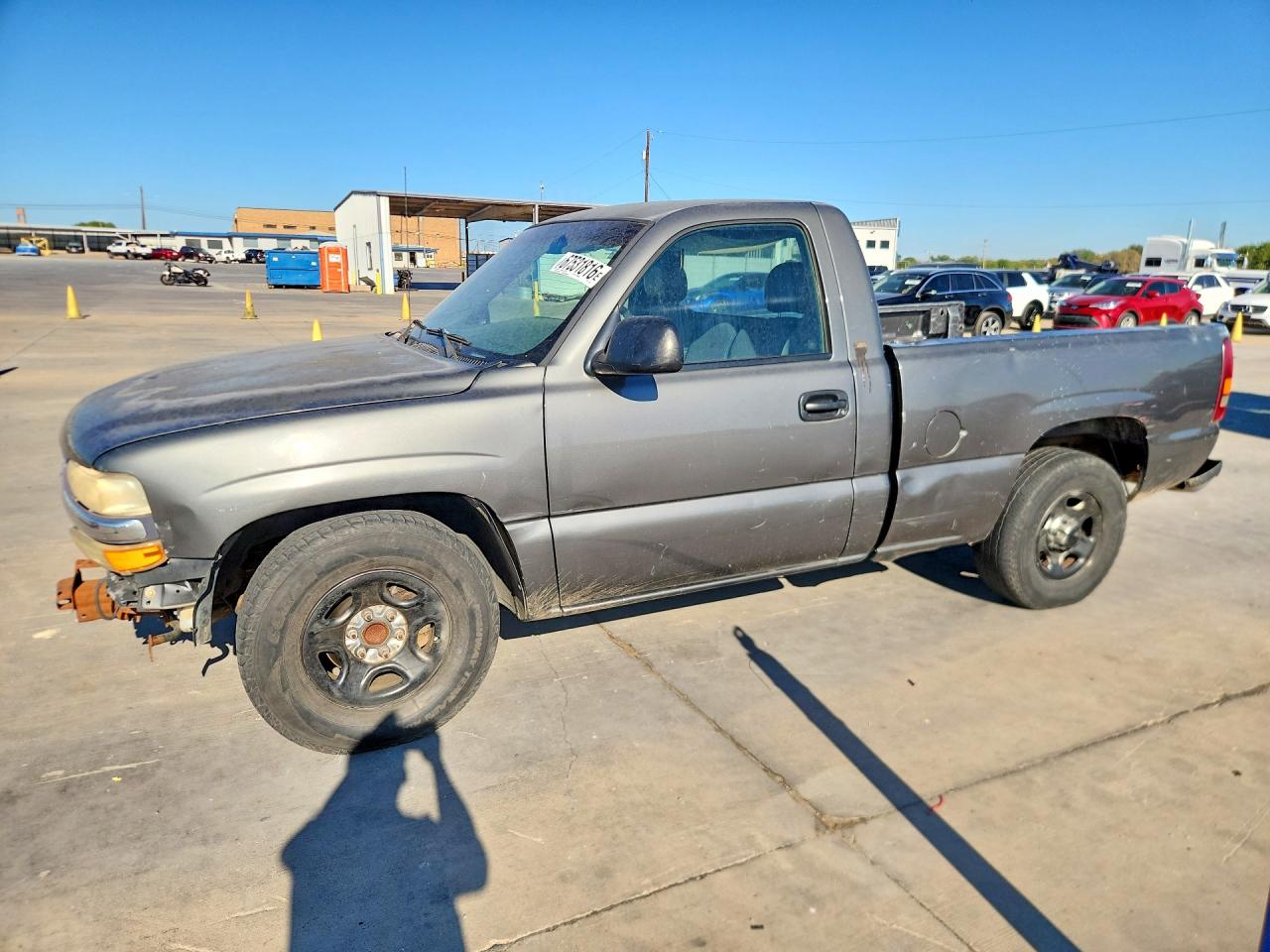 2001 Chevrolet Silverado C1500 Gray vin: 1GCEC14W41Z321845