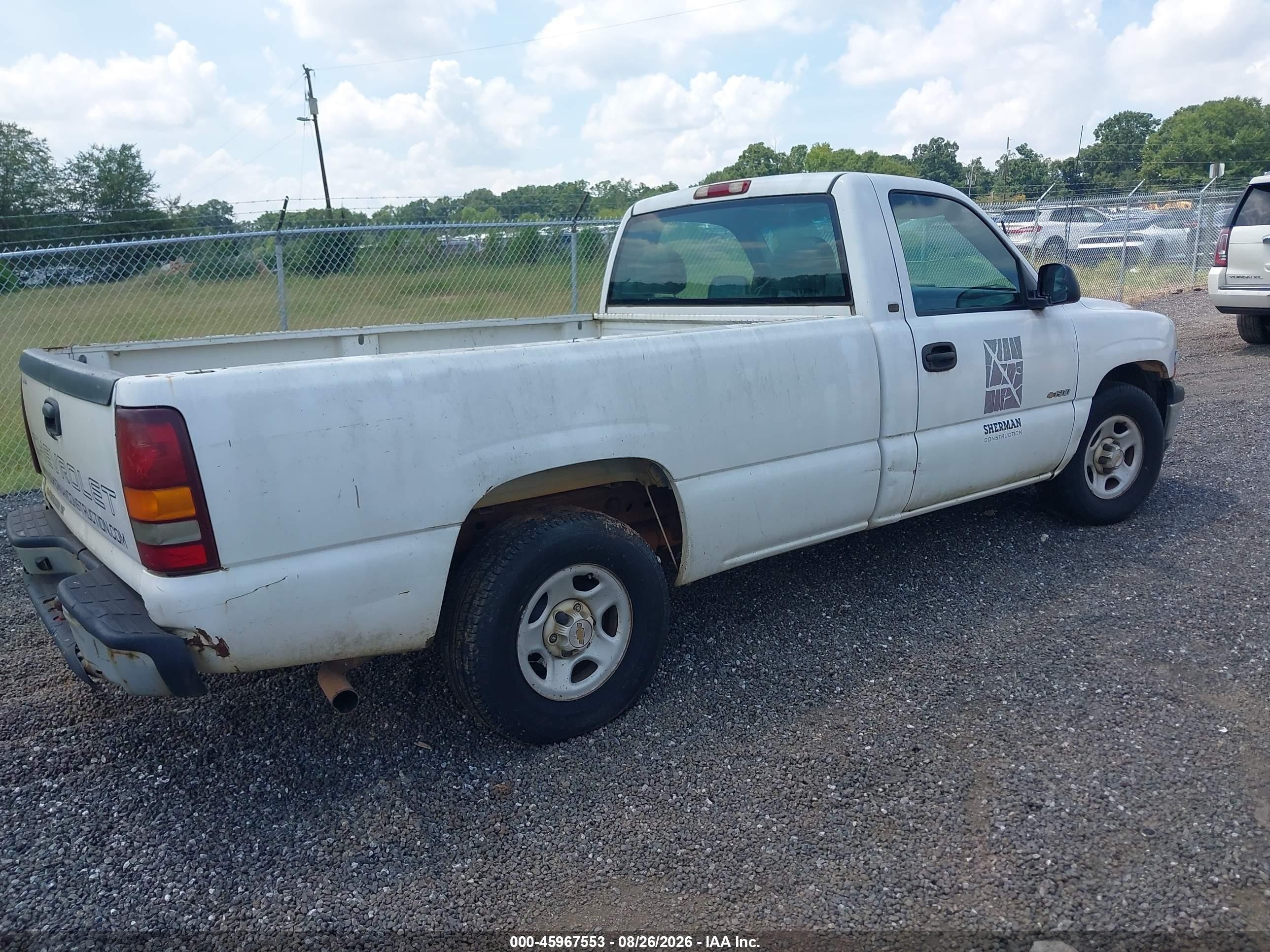 2002 Chevrolet Silverado 1500 Commercial White vin: 1GCEC14W42Z195424