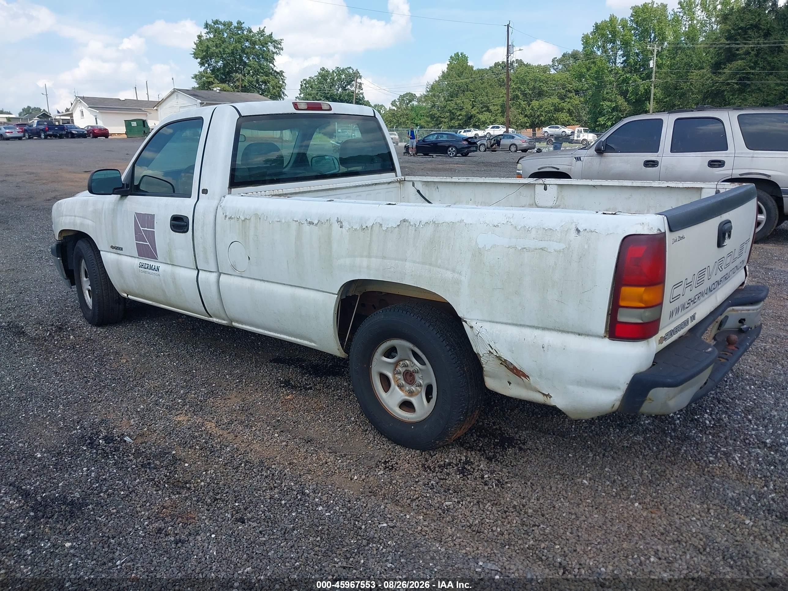 2002 Chevrolet Silverado 1500 Commercial White vin: 1GCEC14W42Z195424