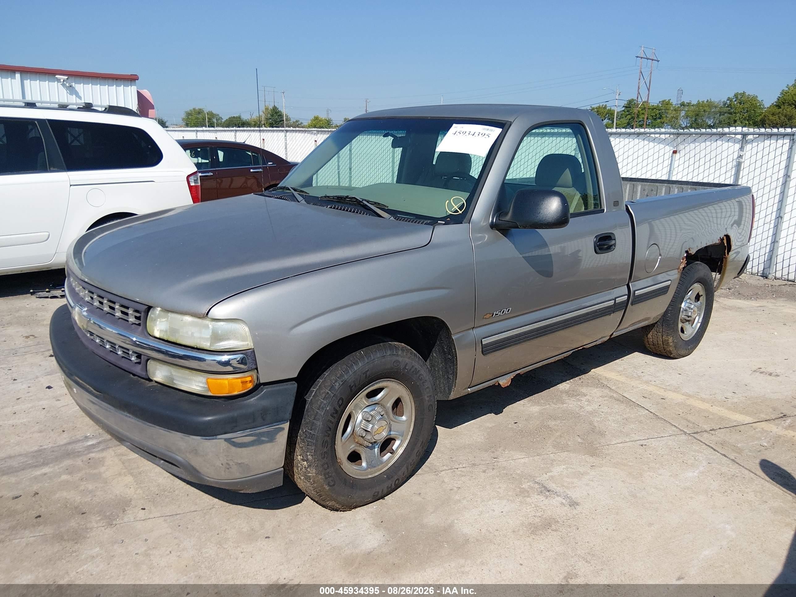 2002 Chevrolet Silverado 1500   Gold vin: 1GCEC14W42Z209998