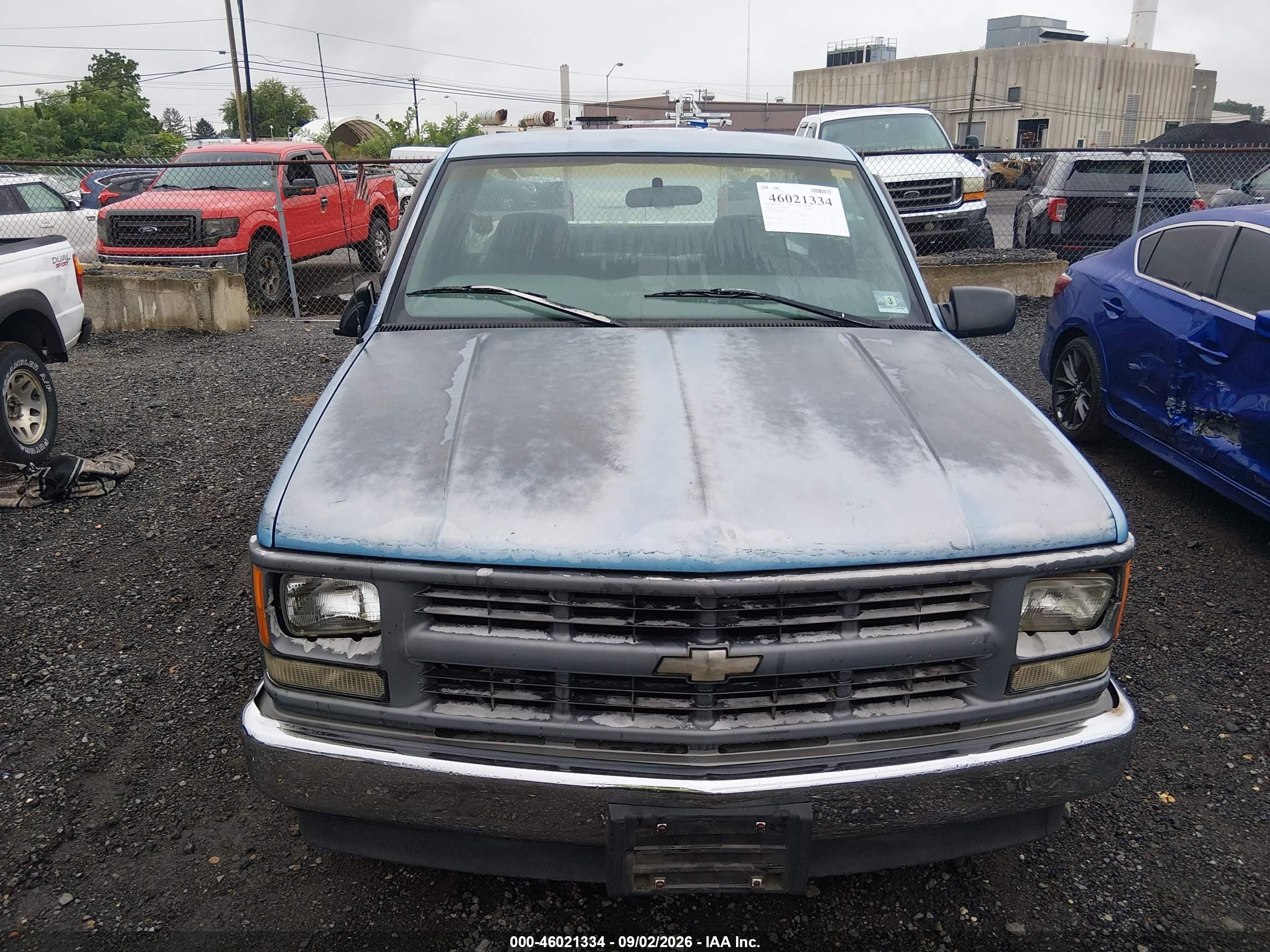 1997 Chevrolet C1500 Fleetside W/t Light Blue vin: 1GCEC14W4VZ161231