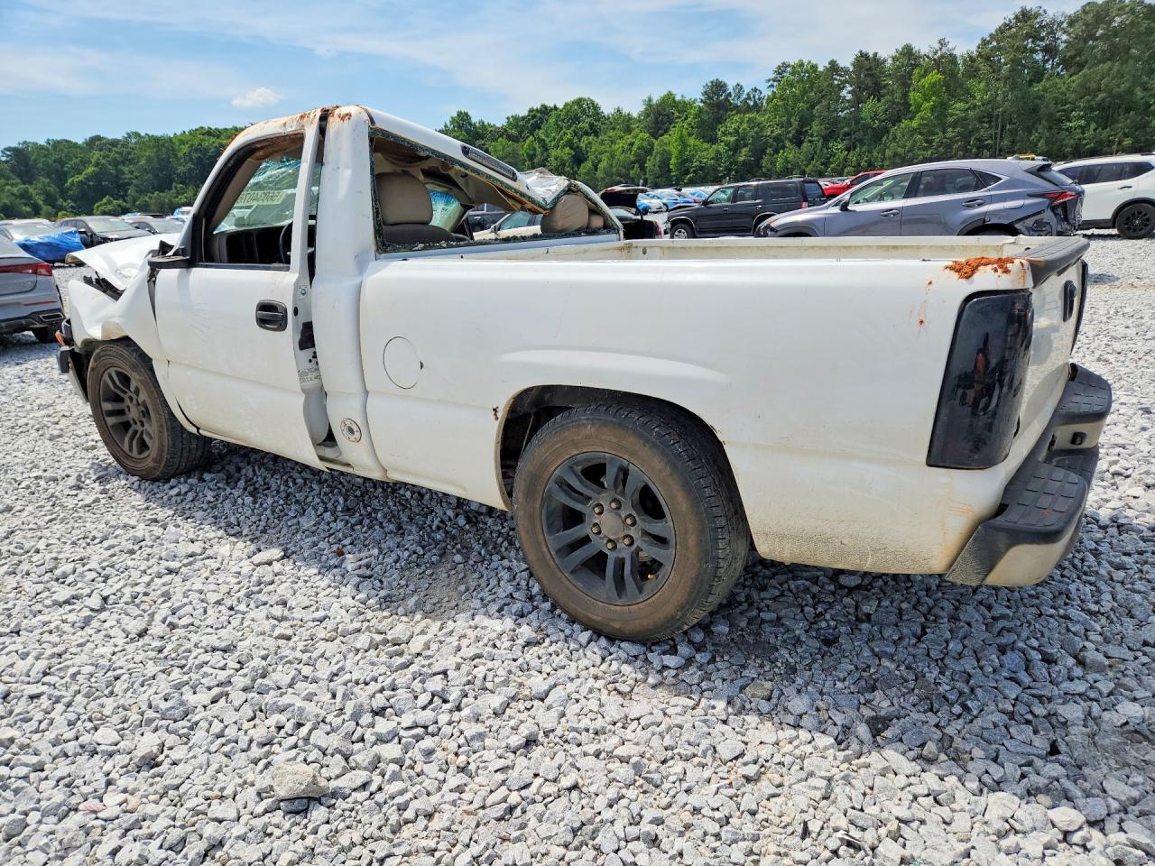 2001 Chevrolet Silverado C1500 White vin: 1GCEC14W51Z174516