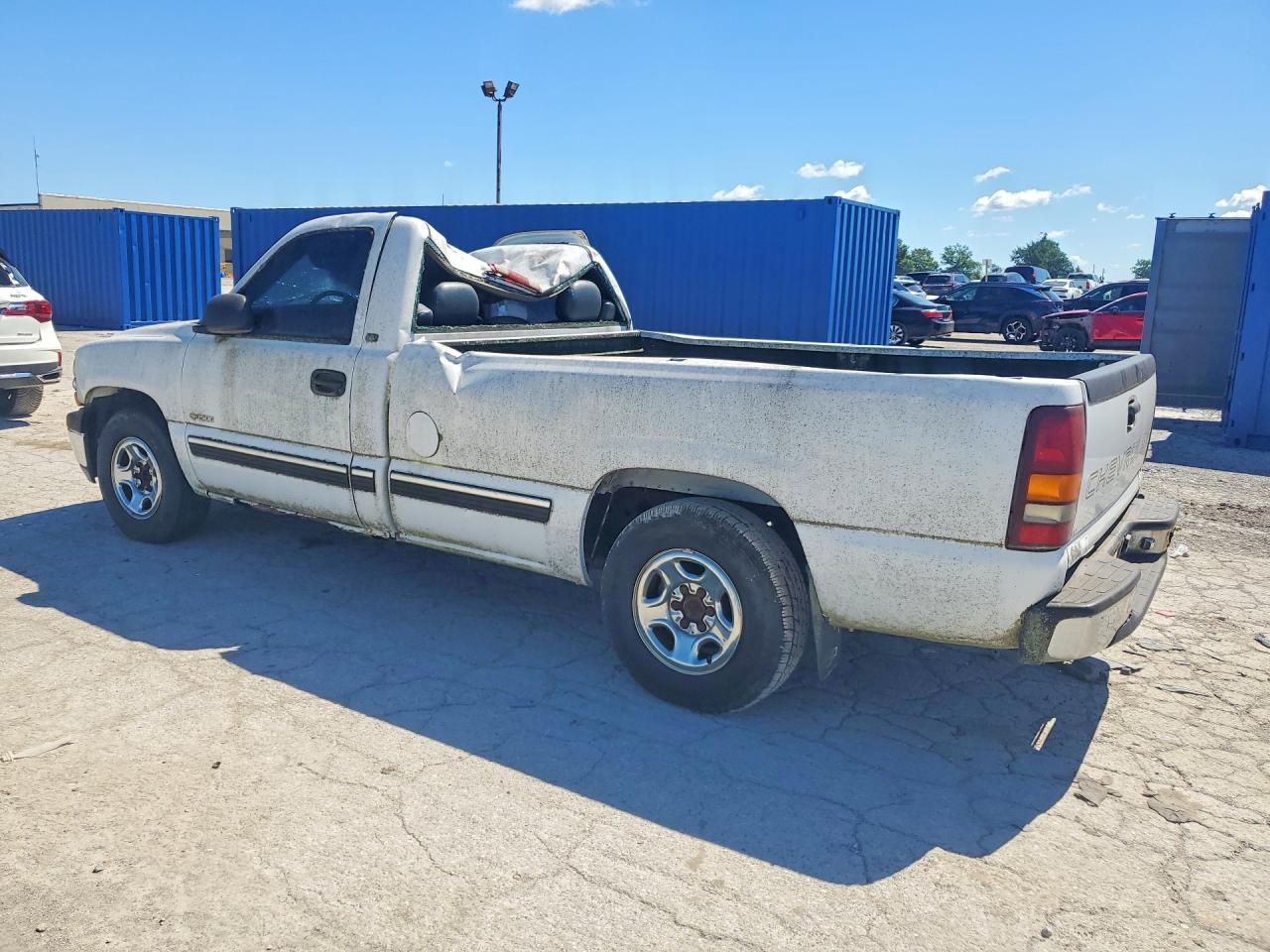 2001 Chevrolet Silverado C1500 White vin: 1GCEC14W51Z294235