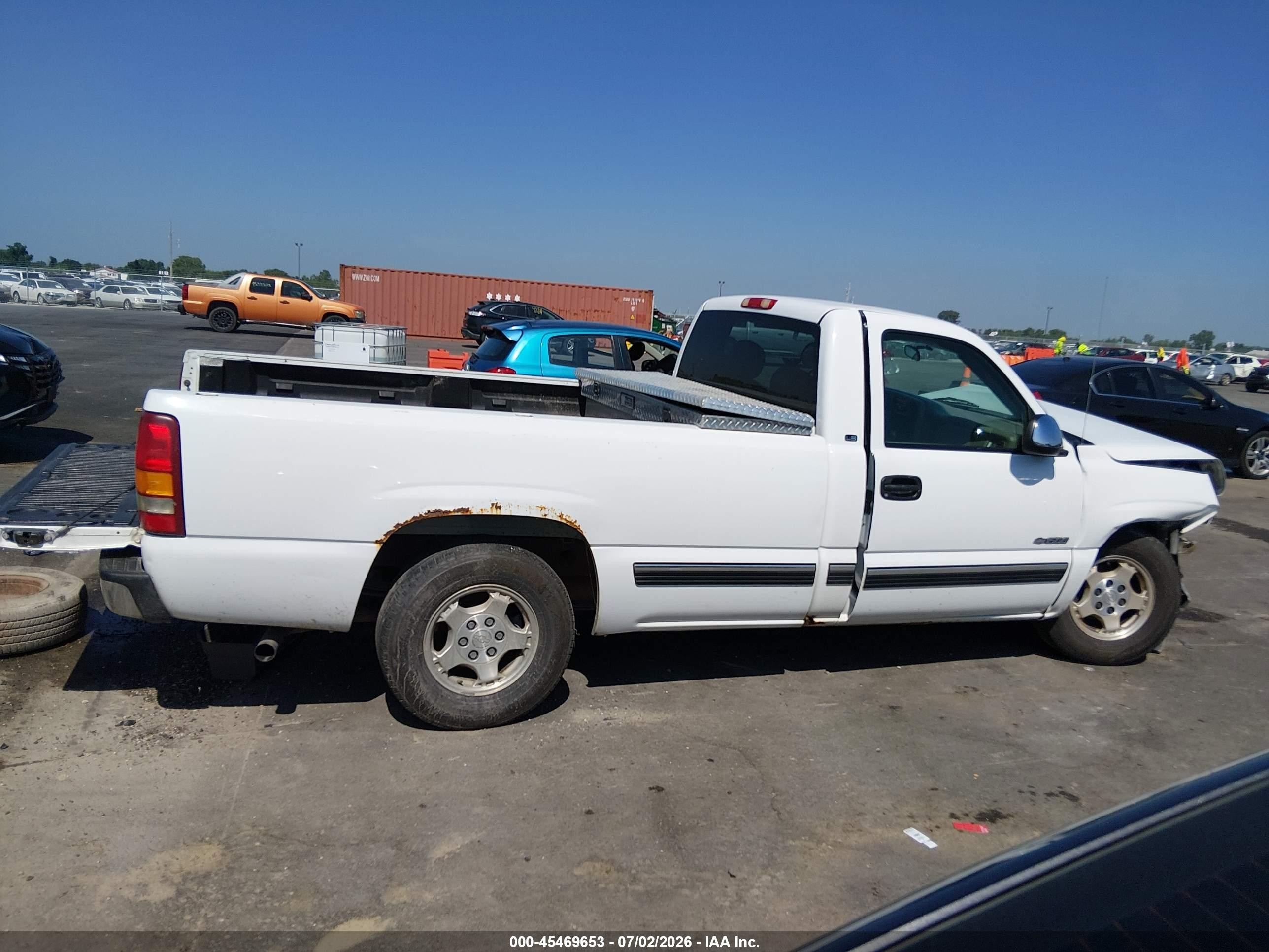 1999 Chevrolet Silverado 1500 Ls White vin: 1GCEC14W5XE144304