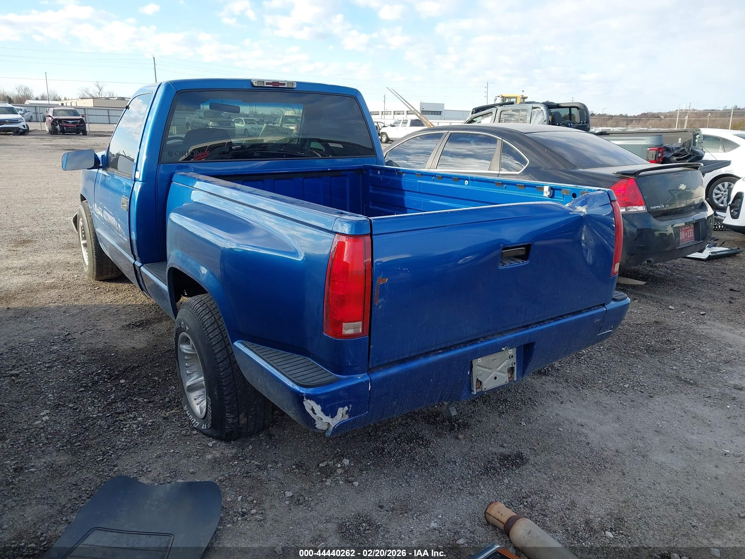 1997 Chevrolet C1500 Sportside Blue vin: 1GCEC14W6VZ183702