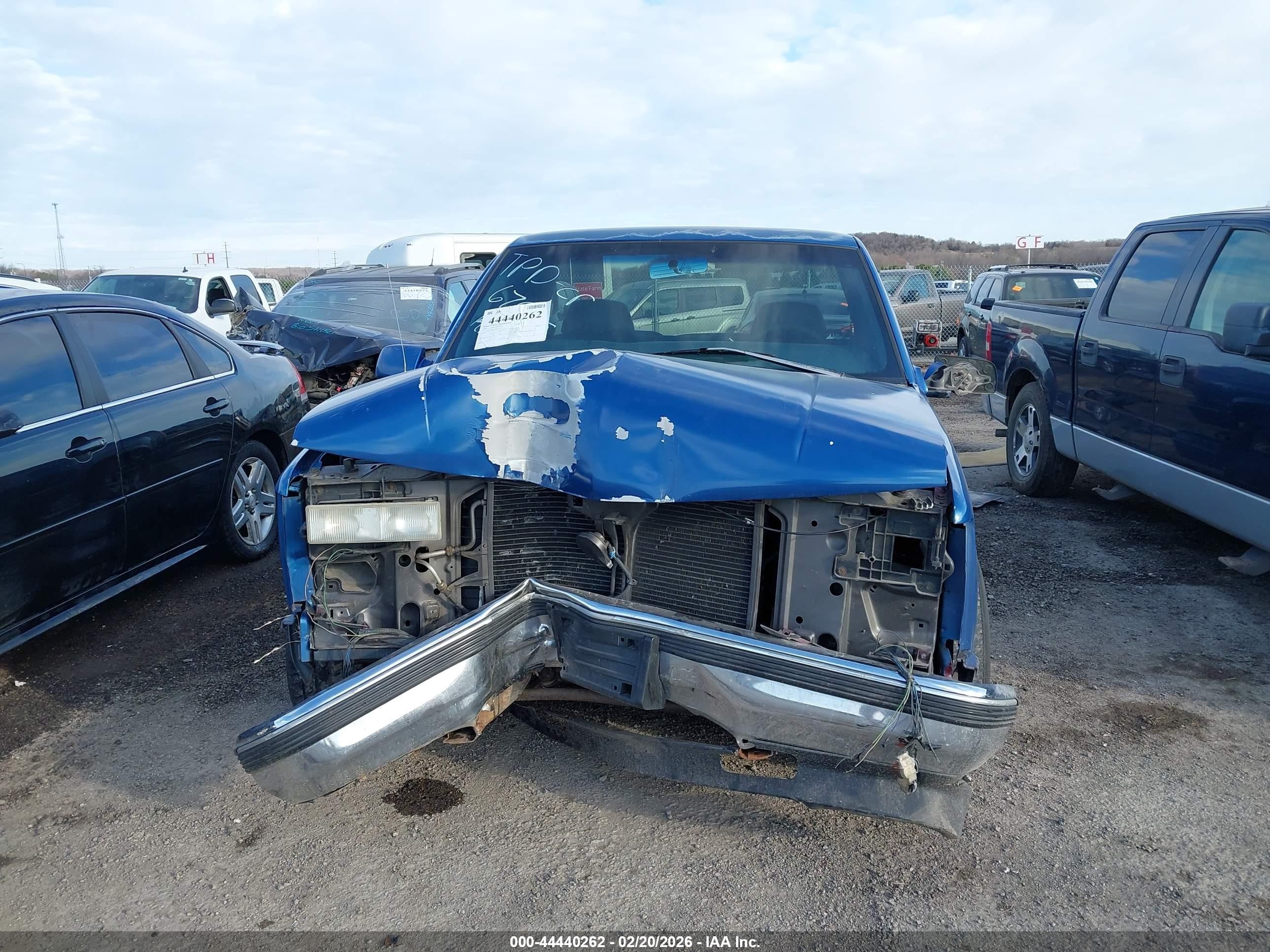 1997 Chevrolet C1500 Sportside Blue vin: 1GCEC14W6VZ183702