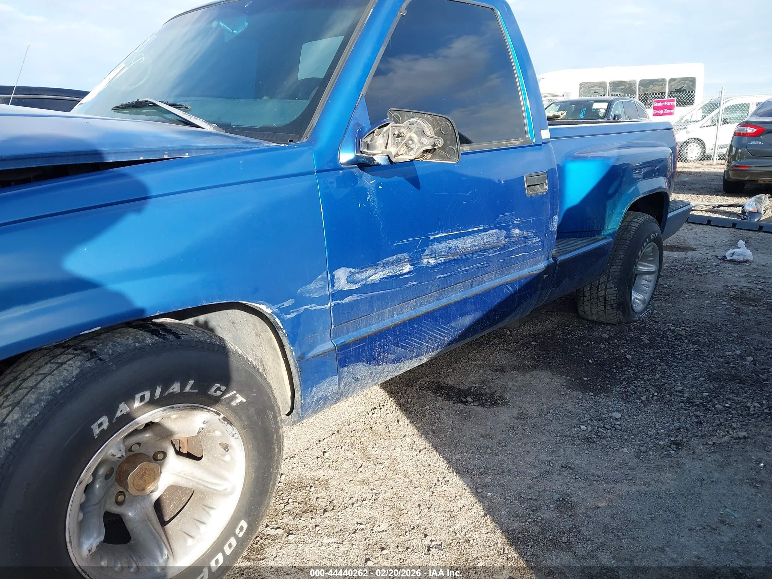 1997 Chevrolet C1500 Sportside Blue vin: 1GCEC14W6VZ183702