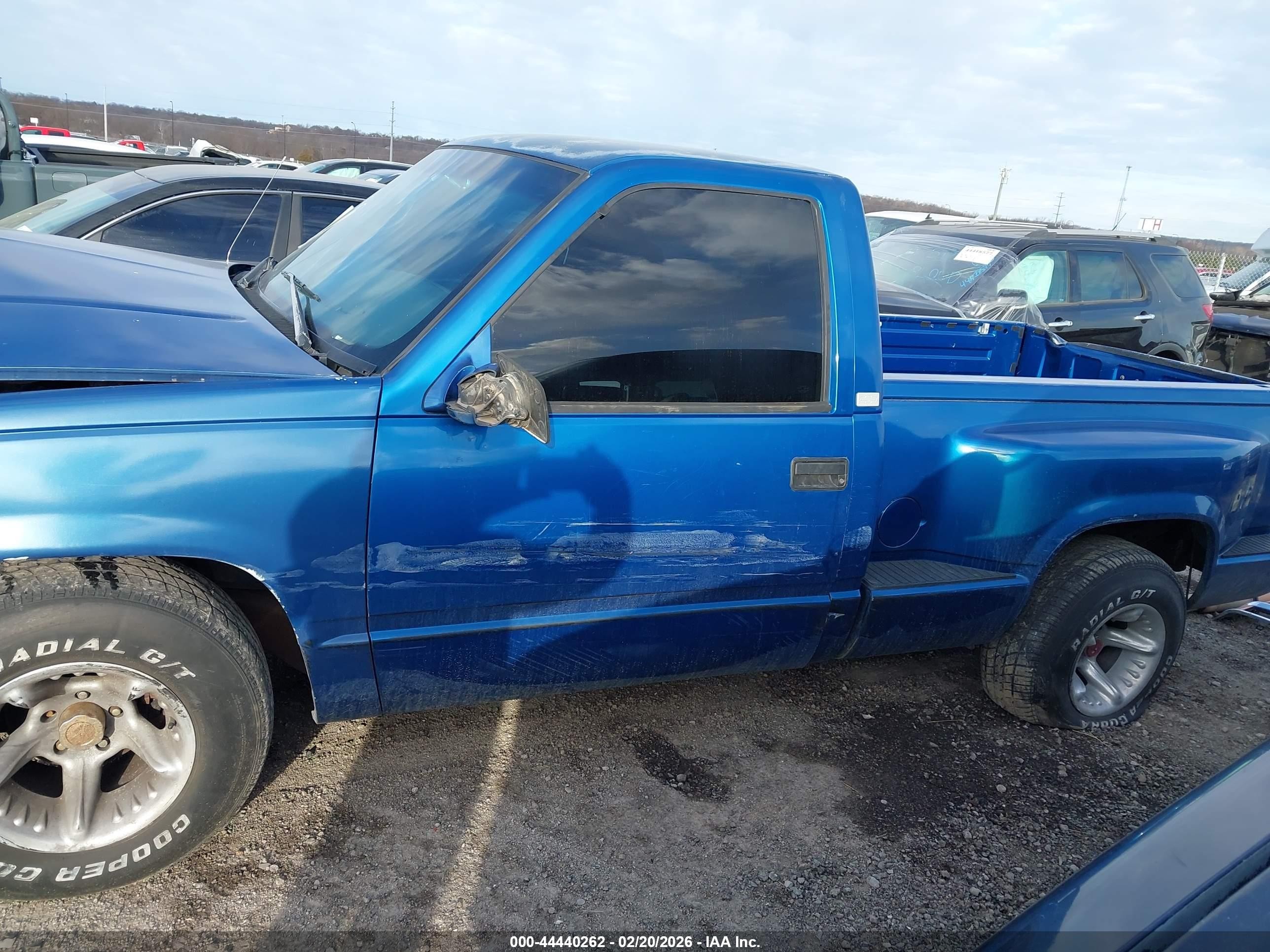 1997 Chevrolet C1500 Sportside Blue vin: 1GCEC14W6VZ183702