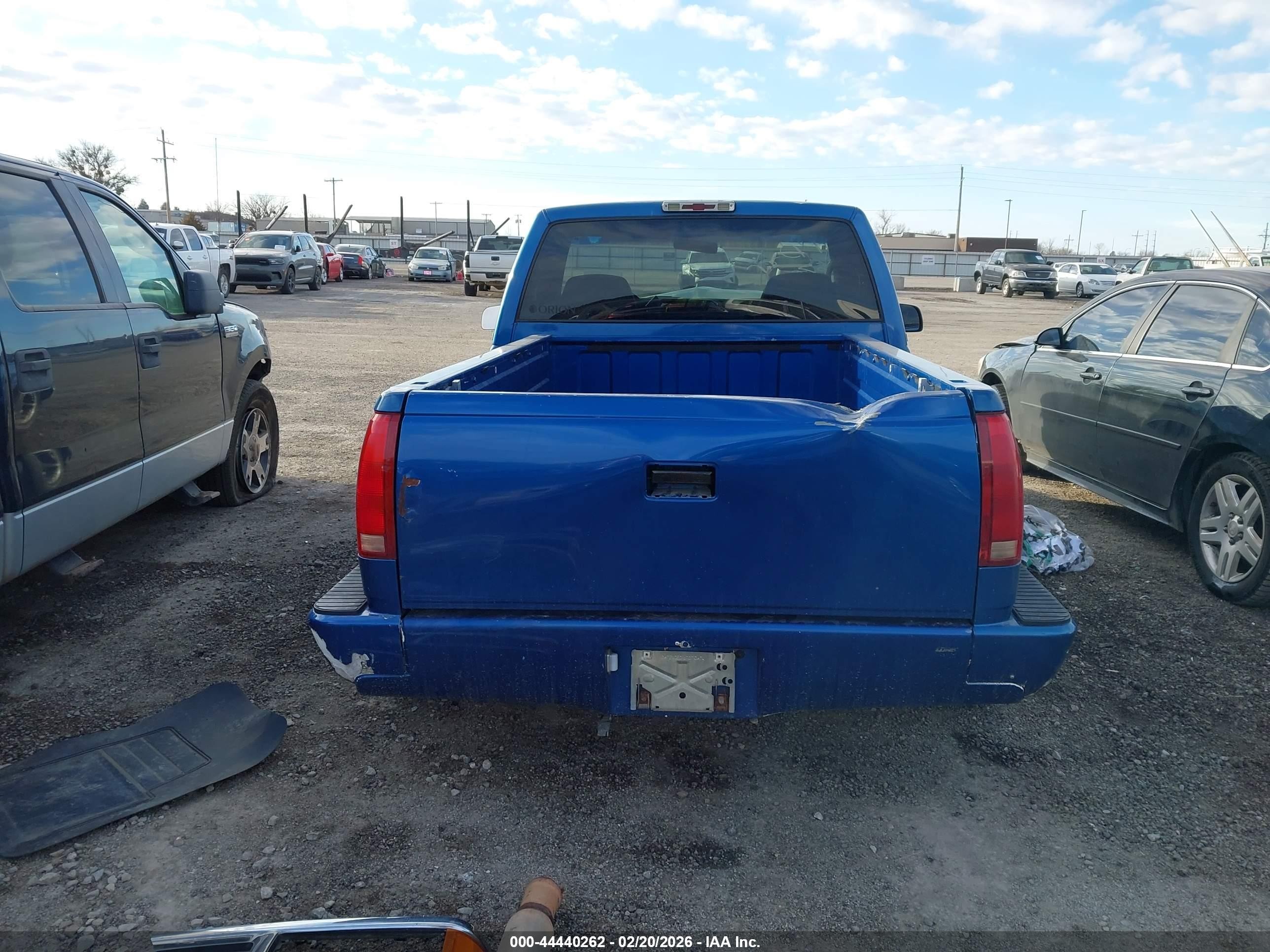 1997 Chevrolet C1500 Sportside Blue vin: 1GCEC14W6VZ183702