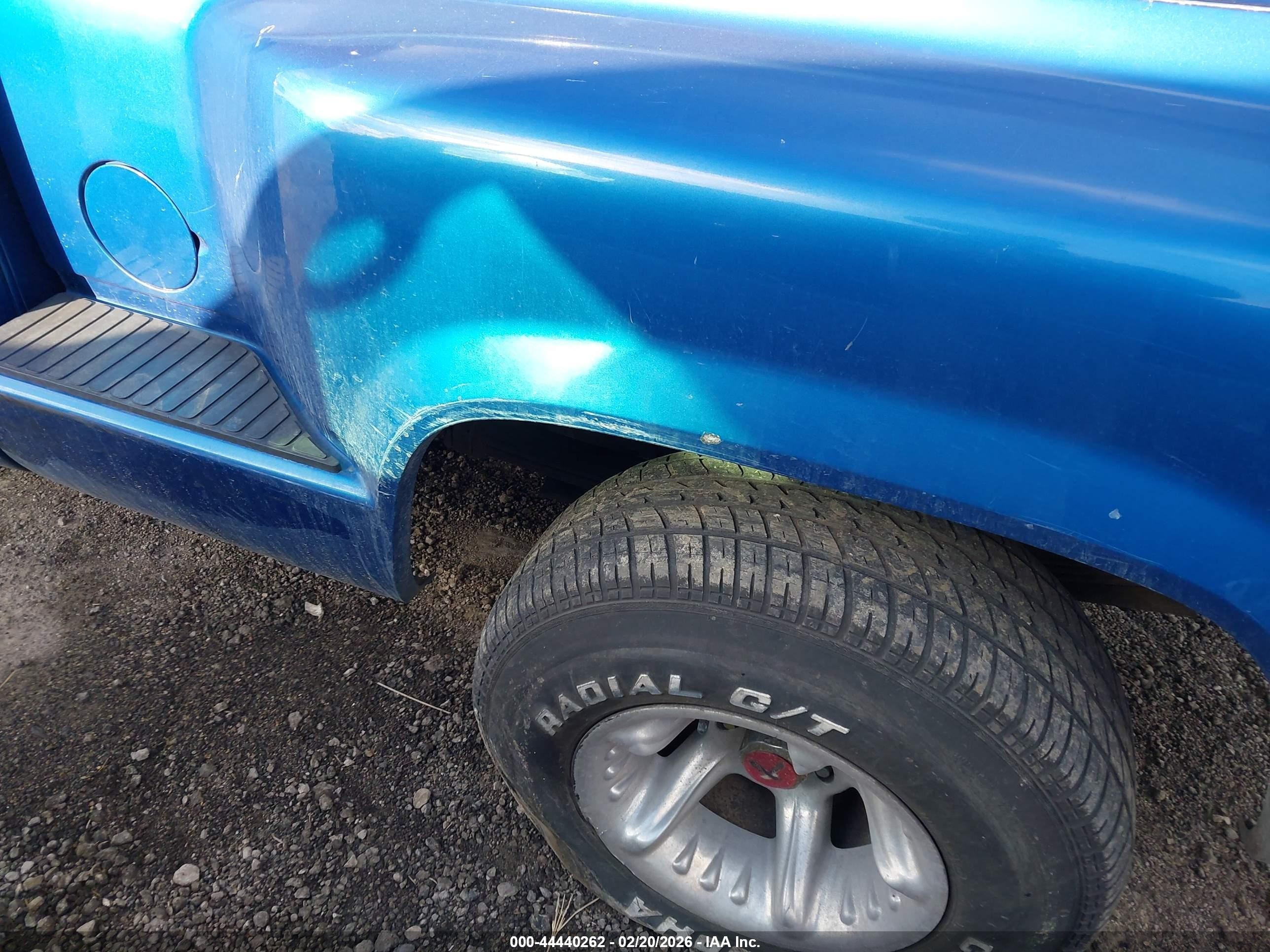 1997 Chevrolet C1500 Sportside Blue vin: 1GCEC14W6VZ183702