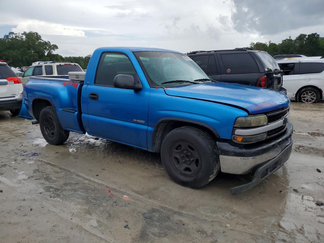 1999 Chevrolet Silverado C1500 Blue vin: 1GCEC14W6XZ186666