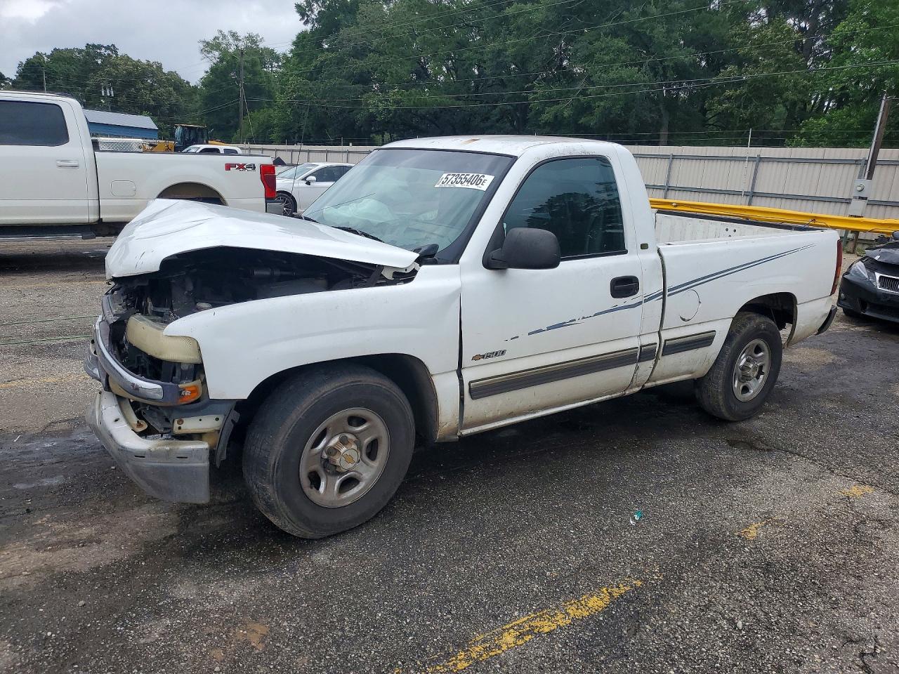 2000 Chevrolet Silverado C1500 White vin: 1GCEC14W6YZ345333