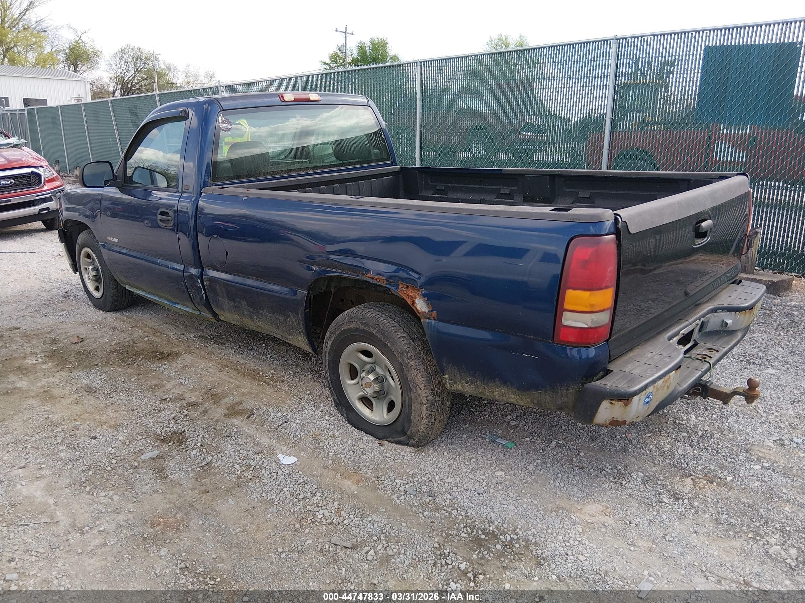 2002 Chevrolet Silverado 1500 Commercial Синий vin: 1GCEC14W72Z147819