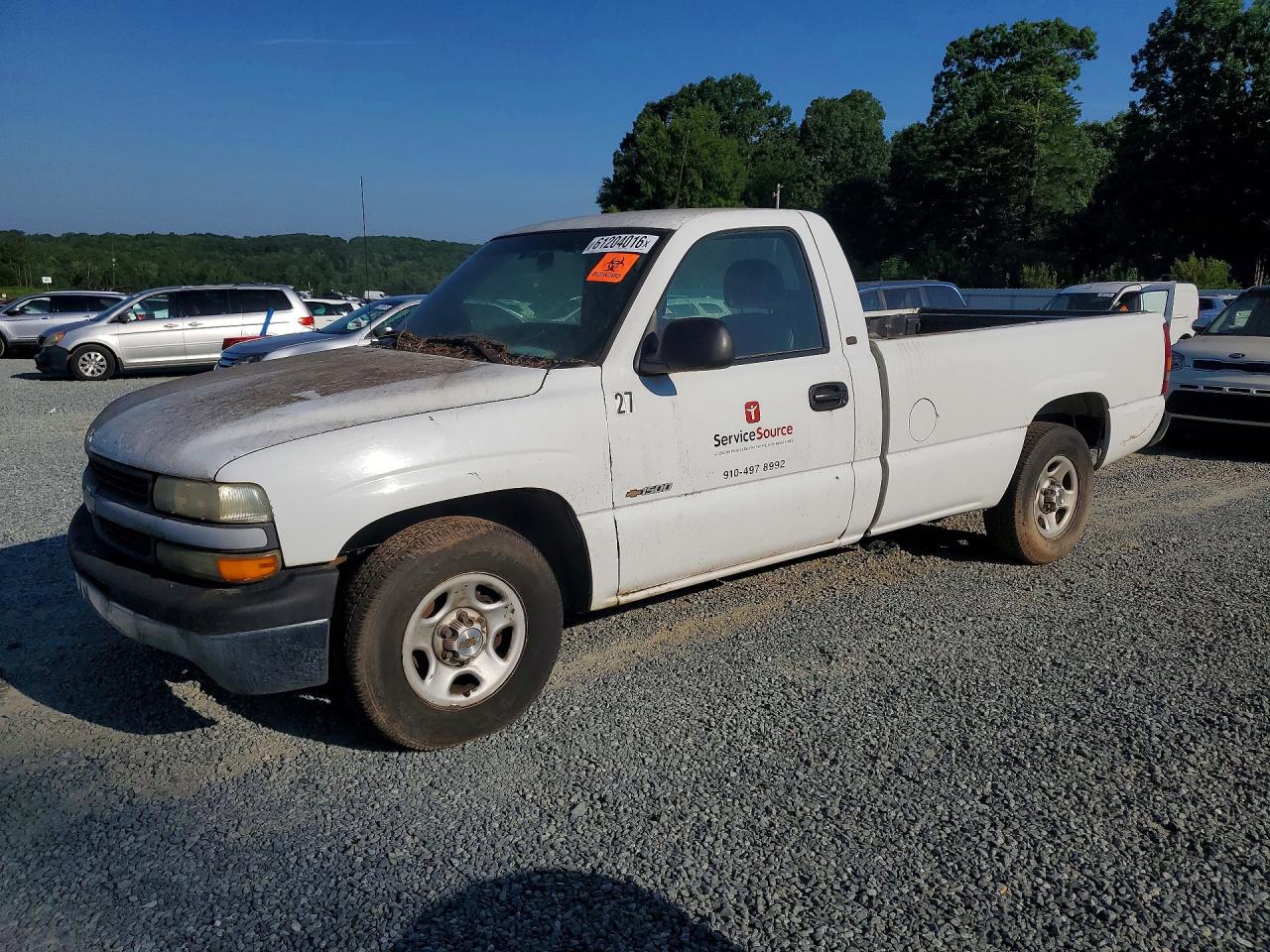 2002 Chevrolet Silverado C1500 Белый vin: 1GCEC14W72Z208652